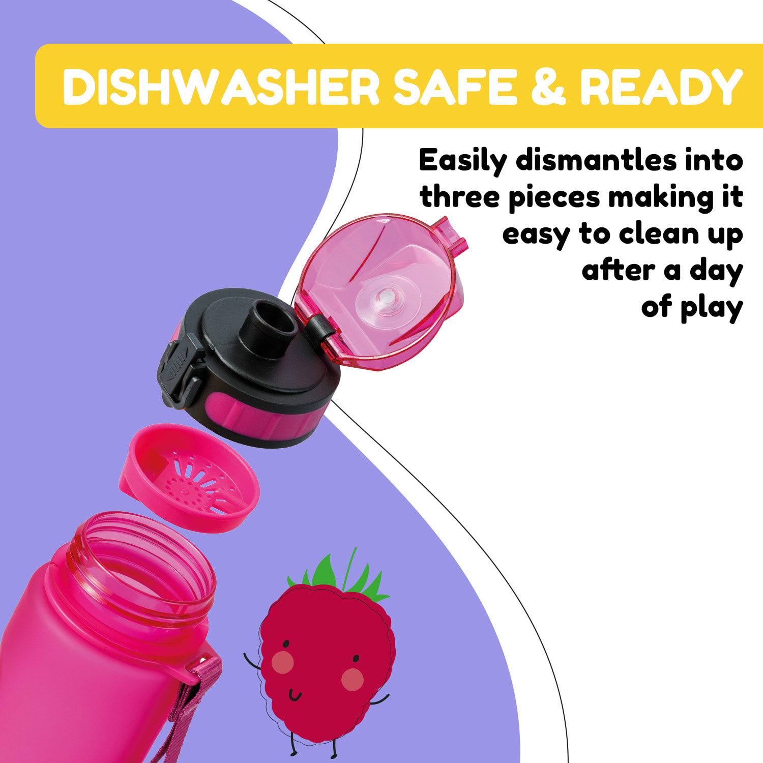 schmatzfatz, bočica za piće, sportska bočica, 500 ml, 24 cm, Tritan