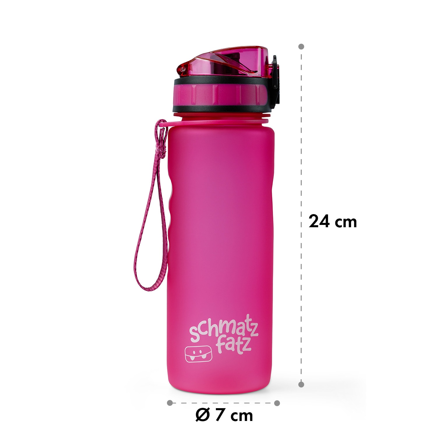 schmatzfatz, láhev na pití, sportovní lahev, 500ml, 24cm, Tritan 500 ml | Fuchsie