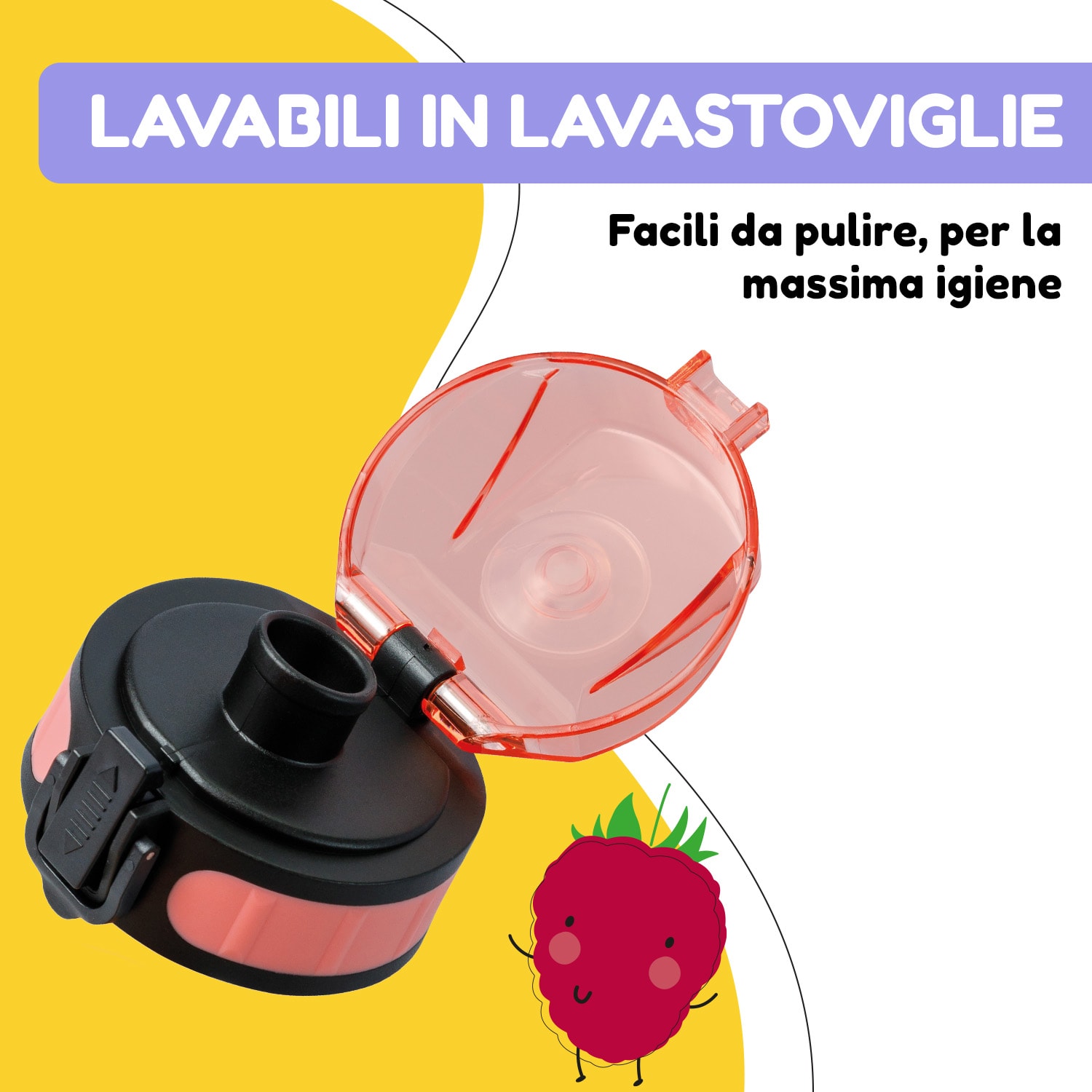 schmatzfatz, coperchio di ricambio, altezza: 4,5 cm, diametro: 7 cm, senza BPA 