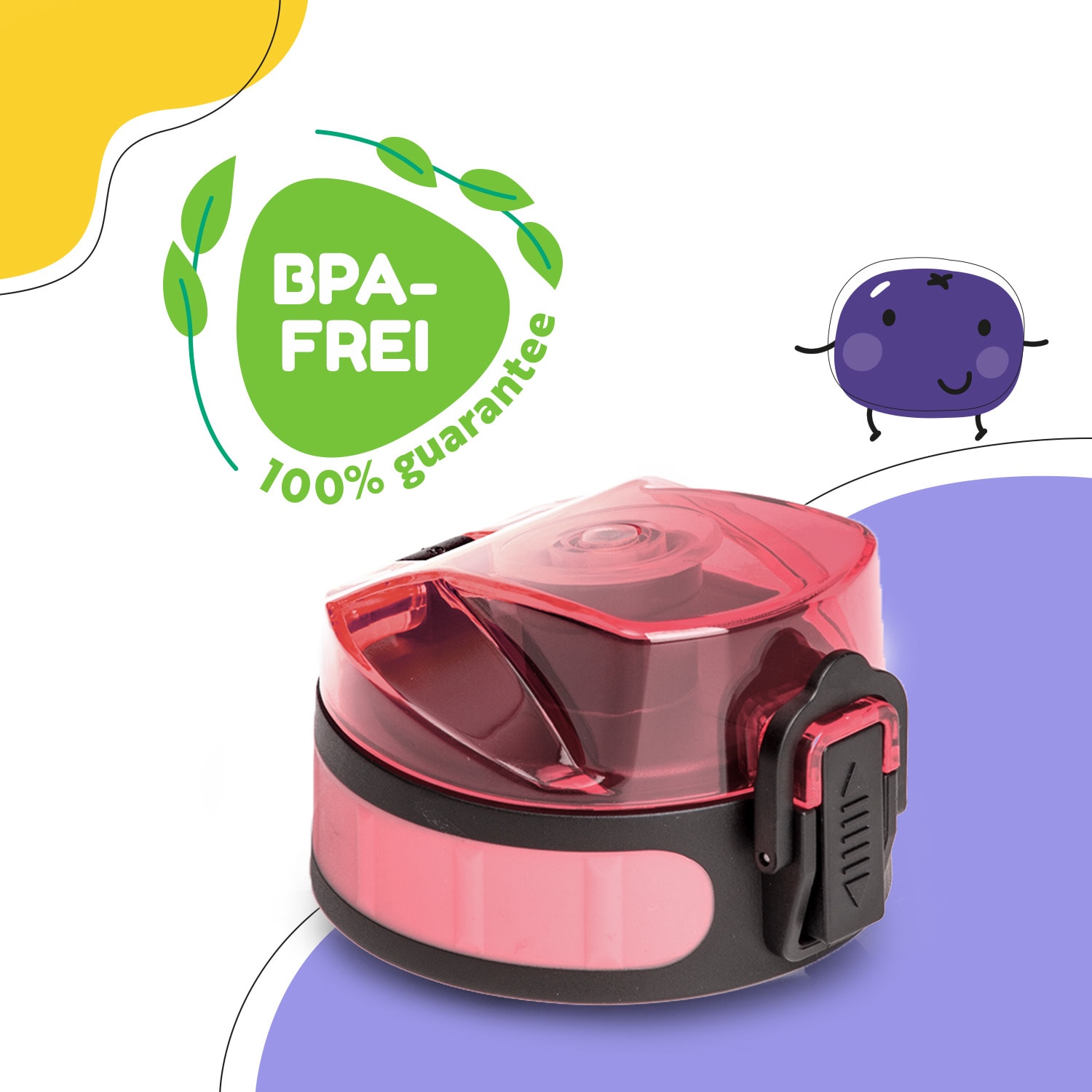 schmatzfatz couvercle de remplacement Hauteur : 4,5 cm Diamètre : 7 cm Sans BPA 