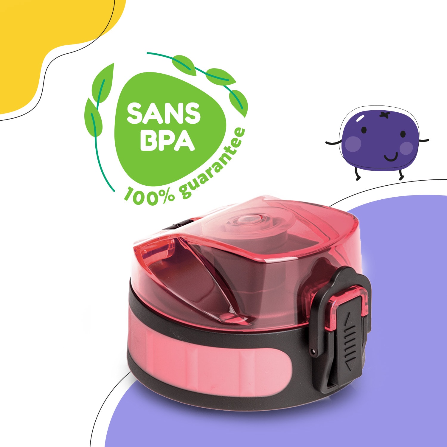 schmatzfatz couvercle de remplacement Hauteur : 4,5 cm Diamètre : 7 cm Sans BPA 