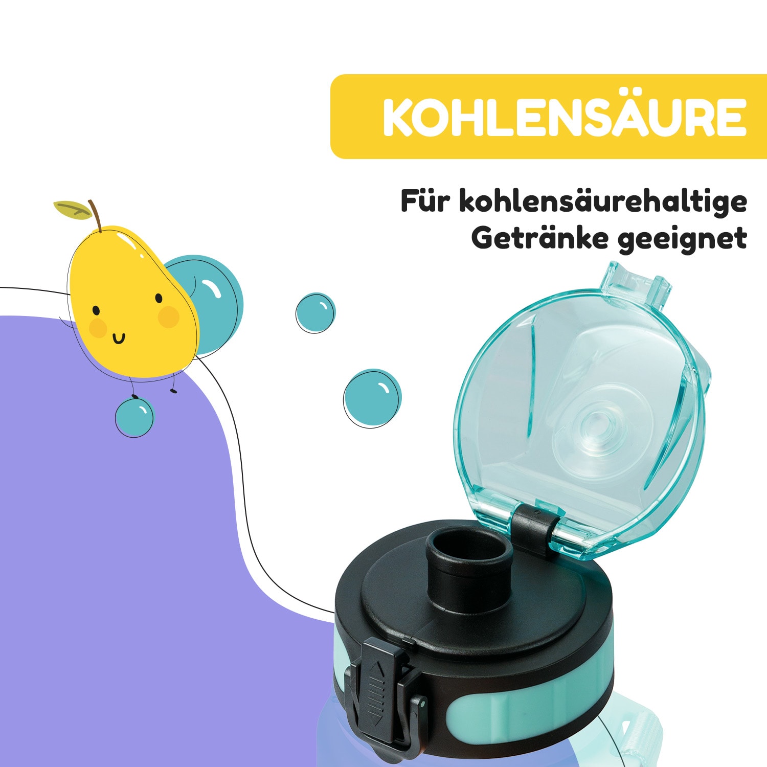 schmatzfatz couvercle de remplacement Hauteur : 4,5 cm Diamètre : 7 cm Sans BPA 
