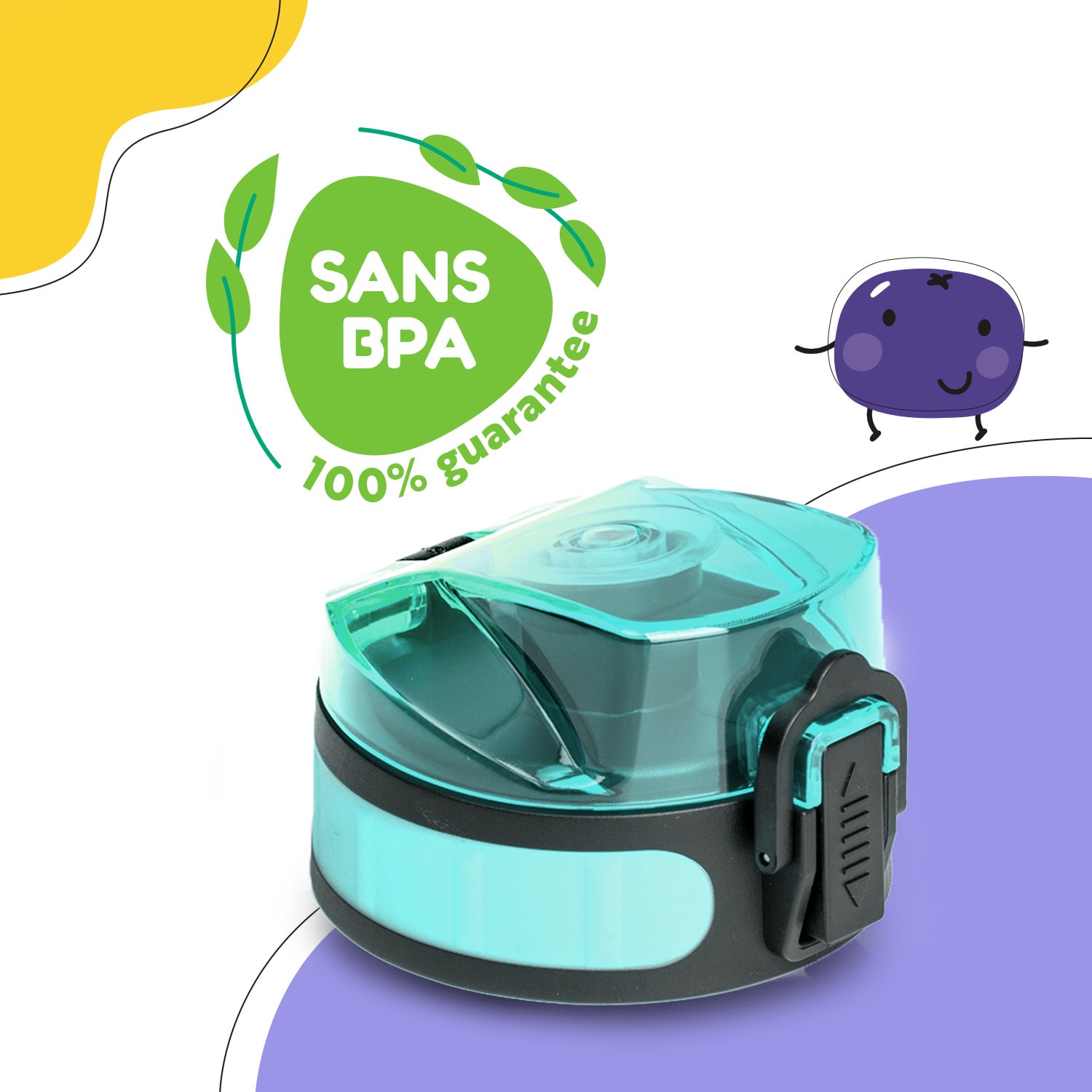schmatzfatz couvercle de remplacement Hauteur : 4,5 cm Diamètre : 7 cm Sans BPA 