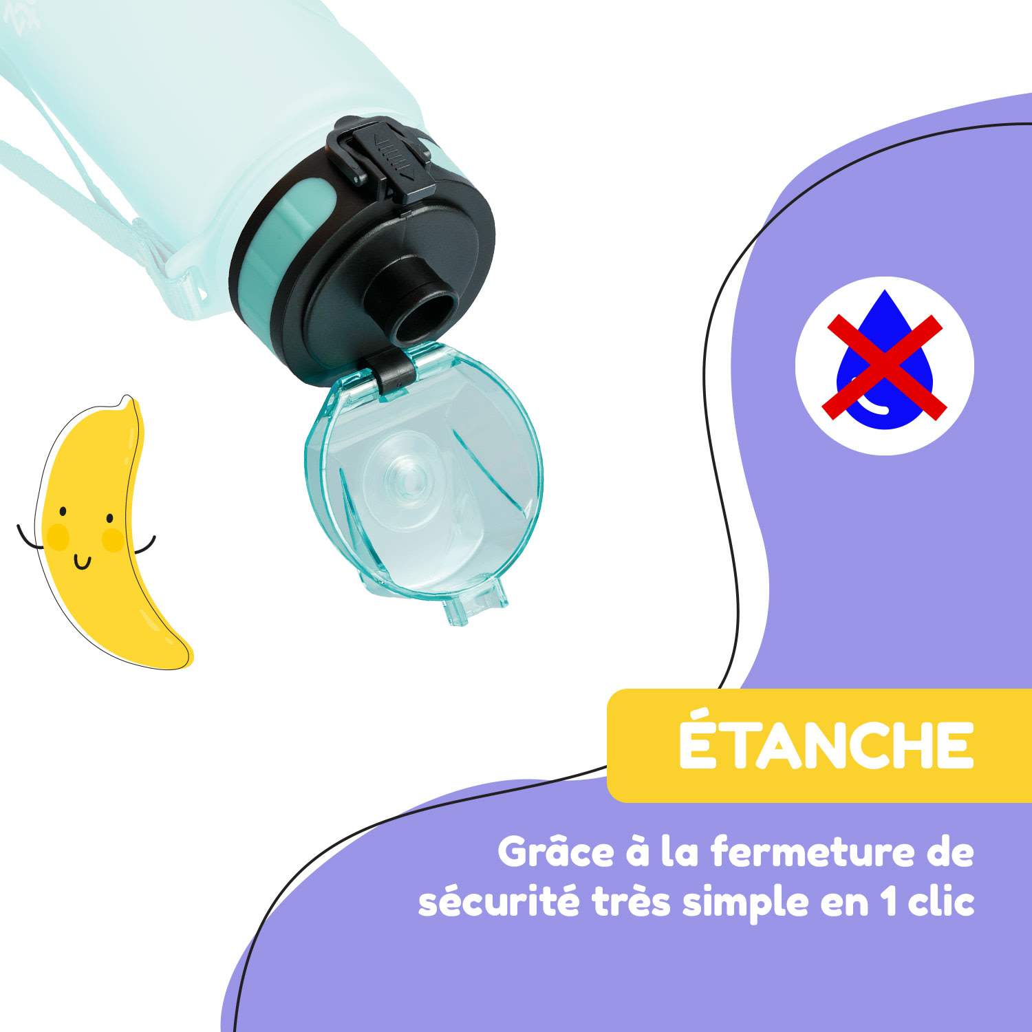 schmatzfatz couvercle de remplacement Hauteur : 4,5 cm Diamètre : 7 cm Sans BPA 