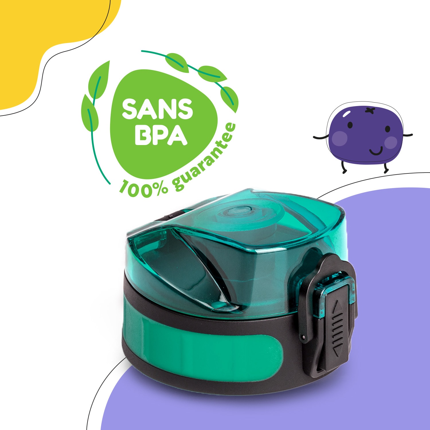 schmatzfatz couvercle de remplacement Hauteur : 4,5 cm Diamètre : 7 cm Sans BPA 