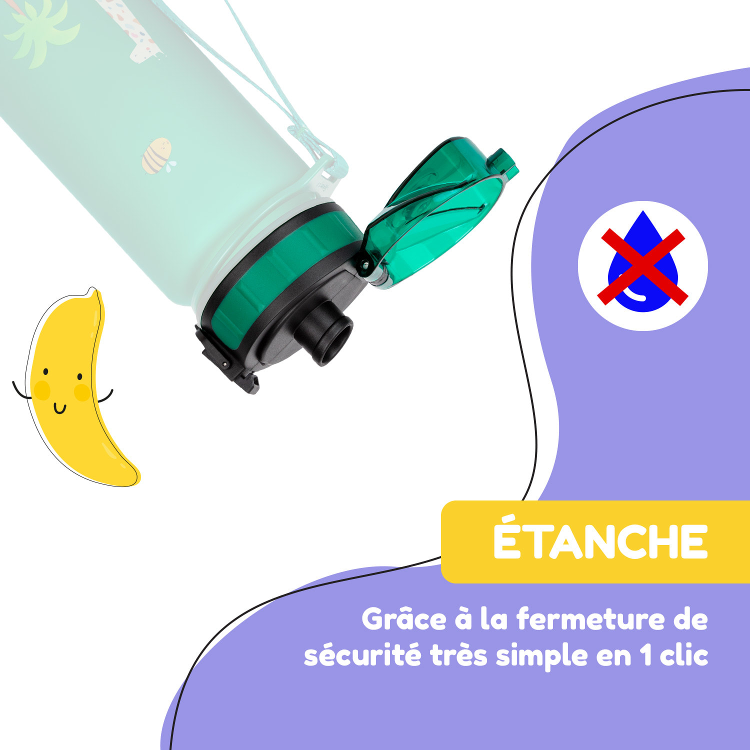 schmatzfatz couvercle de remplacement Hauteur : 4,5 cm Diamètre : 7 cm Sans BPA 