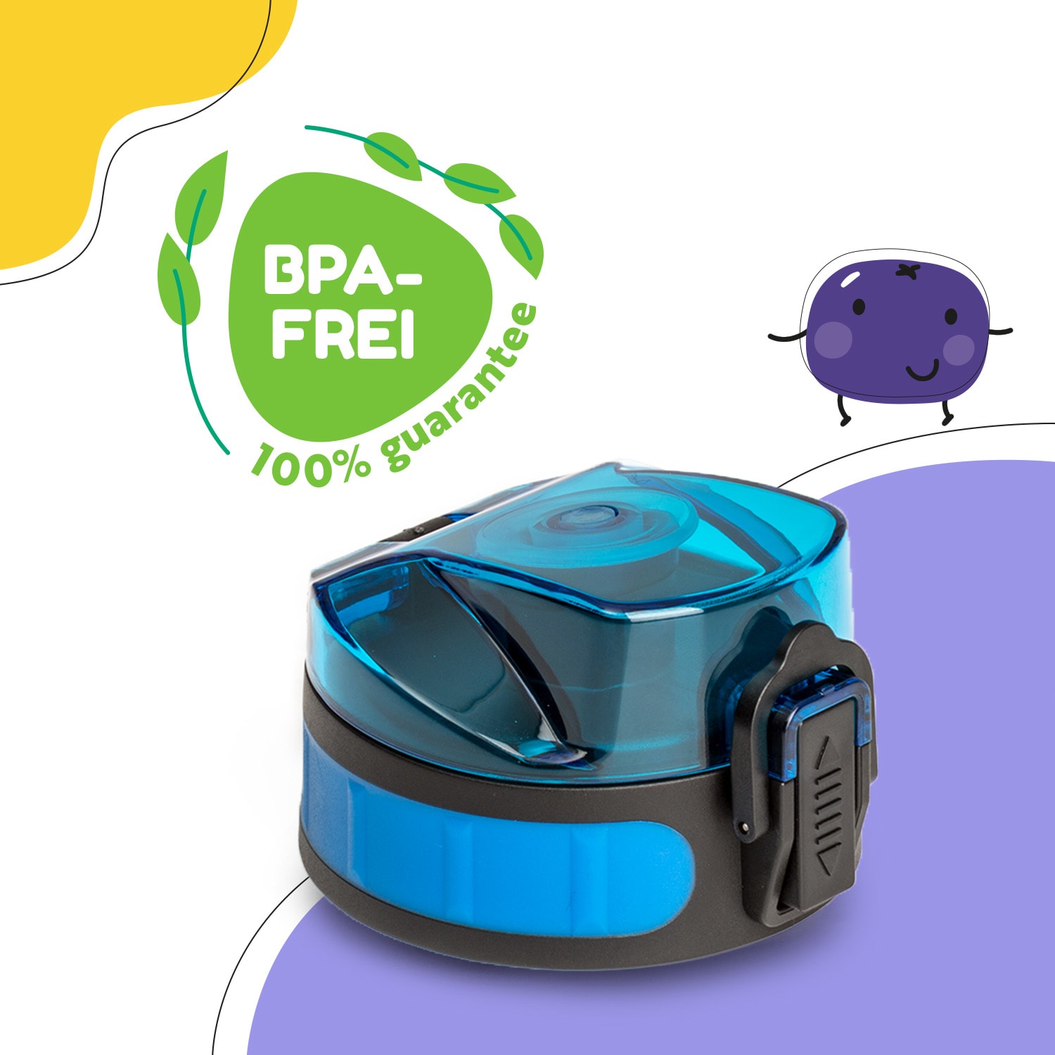 schmatzfatz couvercle de remplacement Hauteur : 4,5 cm Diamètre : 7 cm Sans BPA 