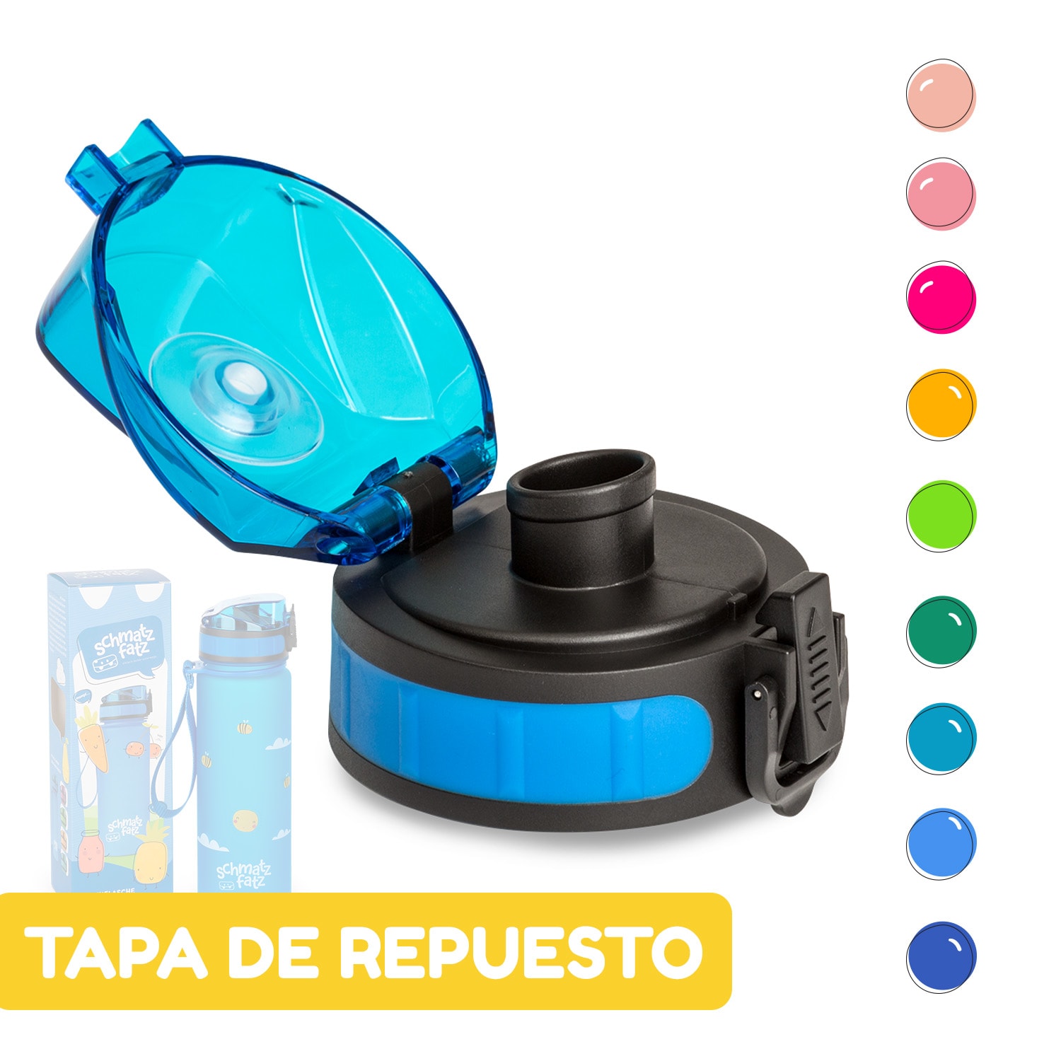 Tapa de repuesto schmatzfatz Altura: 4,5 cm Diámetro: 7 cm Sin BPA 