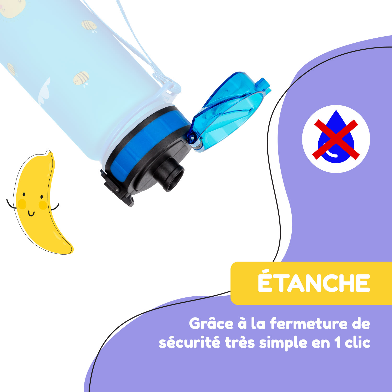 schmatzfatz couvercle de remplacement Hauteur : 4,5 cm Diamètre : 7 cm Sans BPA 