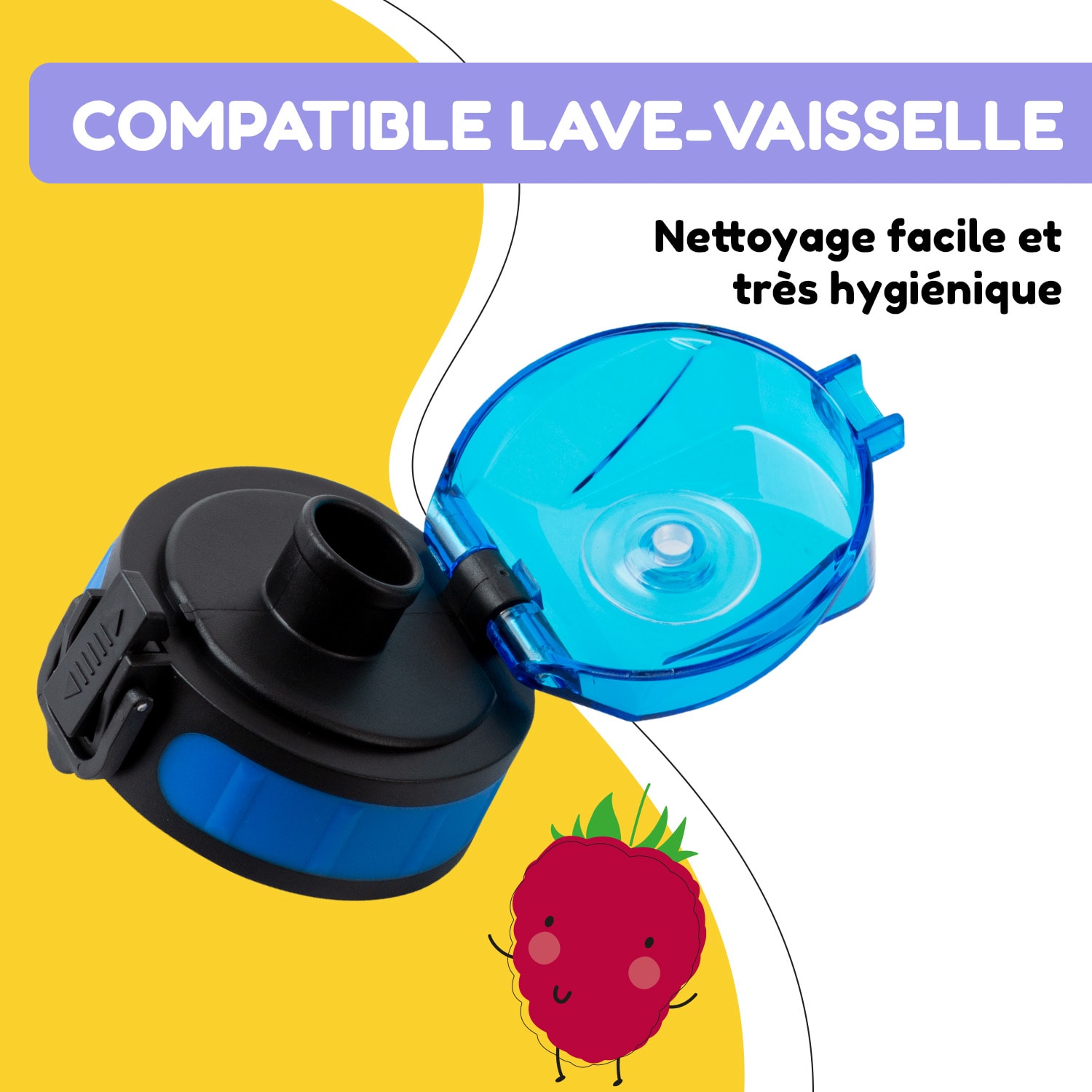 schmatzfatz couvercle de remplacement Hauteur : 4,5 cm Diamètre : 7 cm Sans BPA 