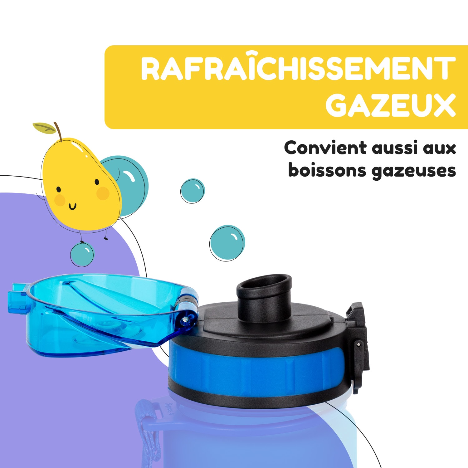 schmatzfatz couvercle de remplacement Hauteur : 4,5 cm Diamètre : 7 cm Sans BPA 