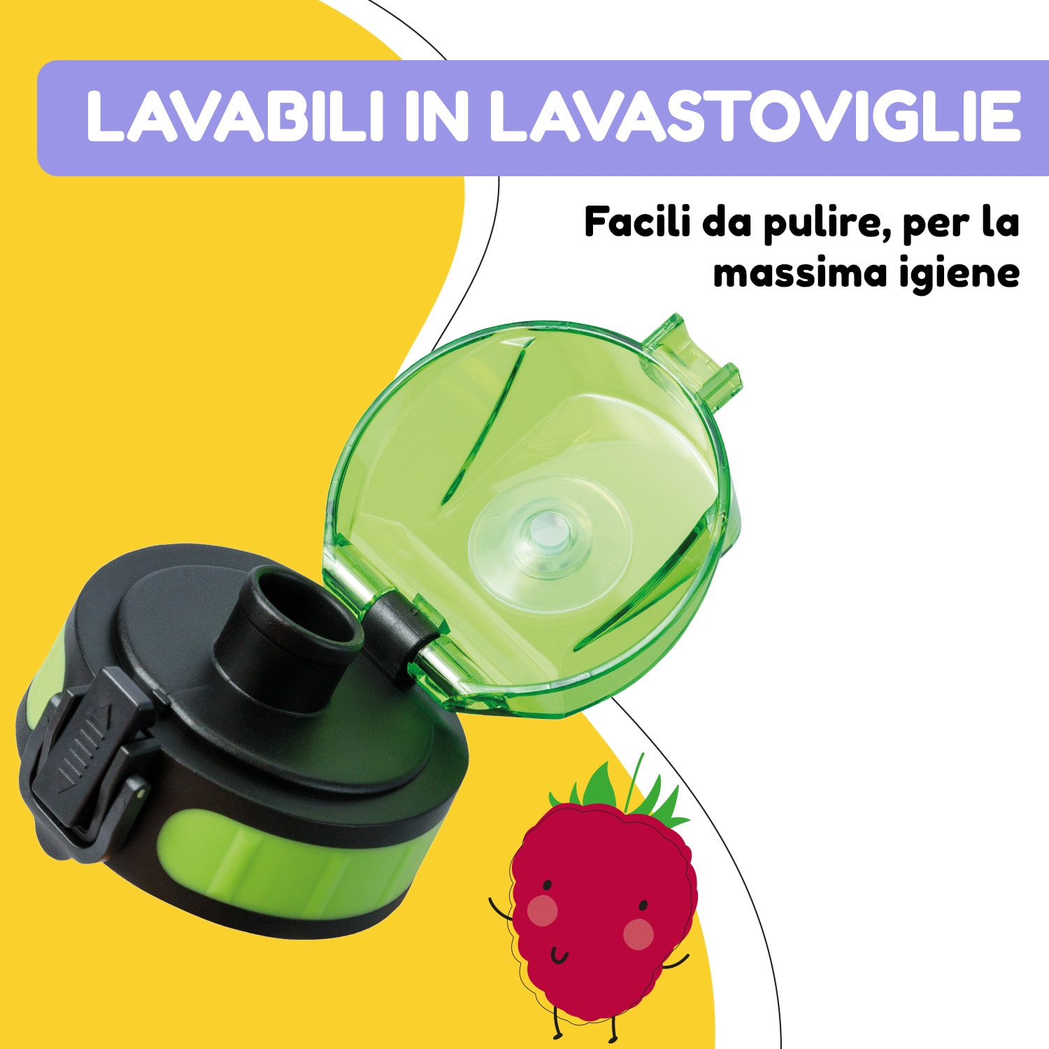 schmatzfatz, coperchio di ricambio, altezza: 4,5 cm, diametro: 7 cm, senza BPA 