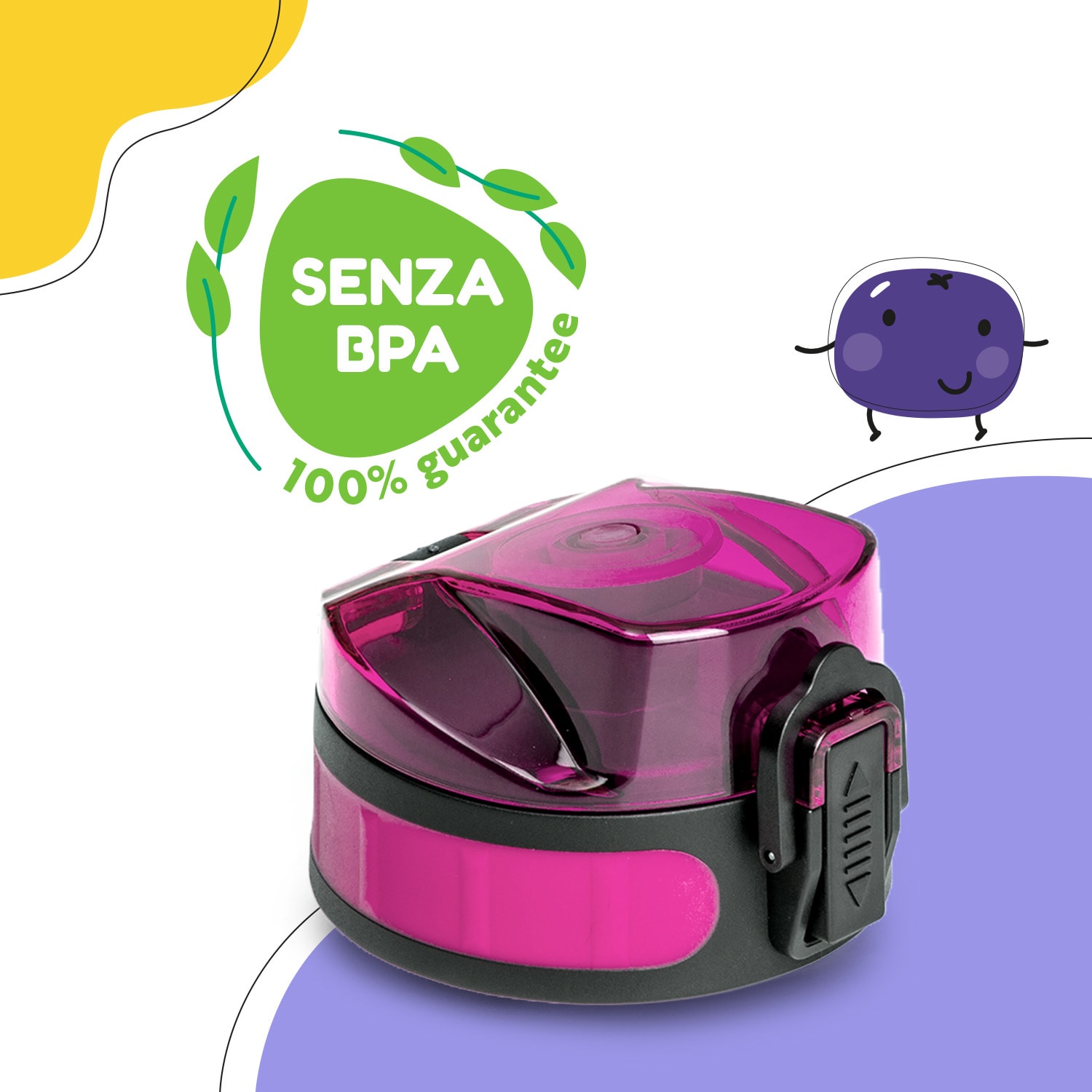 schmatzfatz, coperchio di ricambio, altezza: 4,5 cm, diametro: 7 cm, senza BPA 