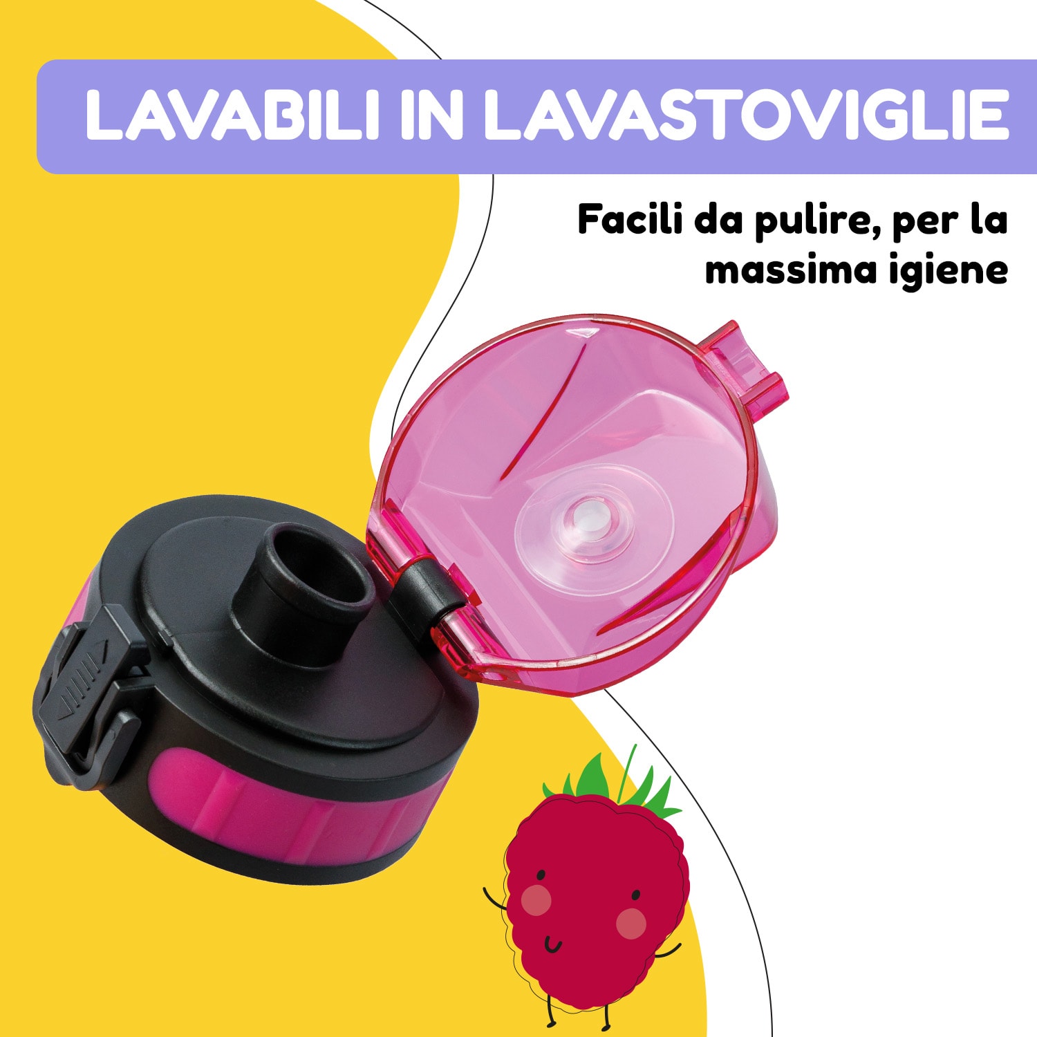schmatzfatz, coperchio di ricambio, altezza: 4,5 cm, diametro: 7 cm, senza BPA 