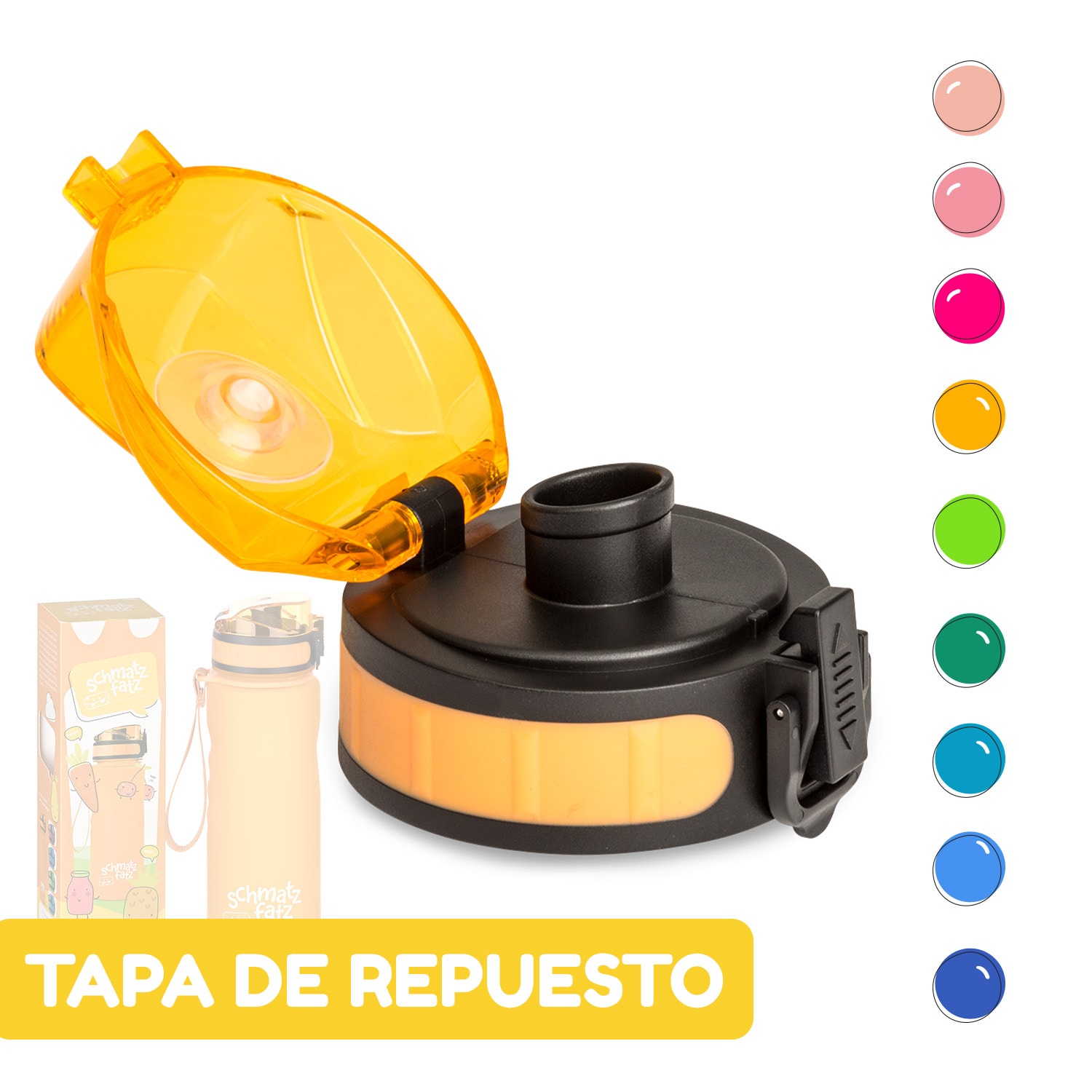 Tapa de repuesto schmatzfatz Altura: 4,5 cm Diámetro: 7 cm Sin BPA 