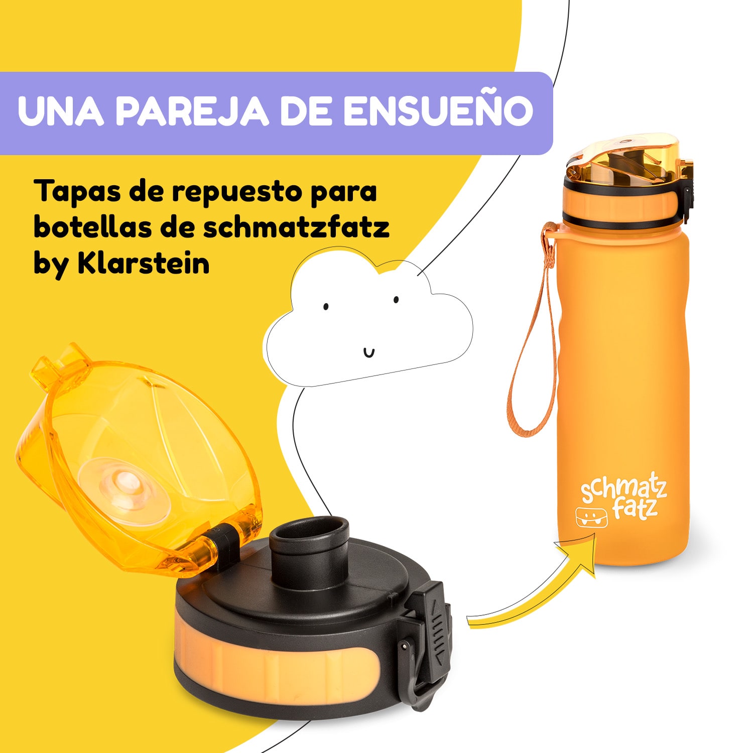 Tapa de repuesto schmatzfatz Altura: 4,5 cm Diámetro: 7 cm Sin BPA 