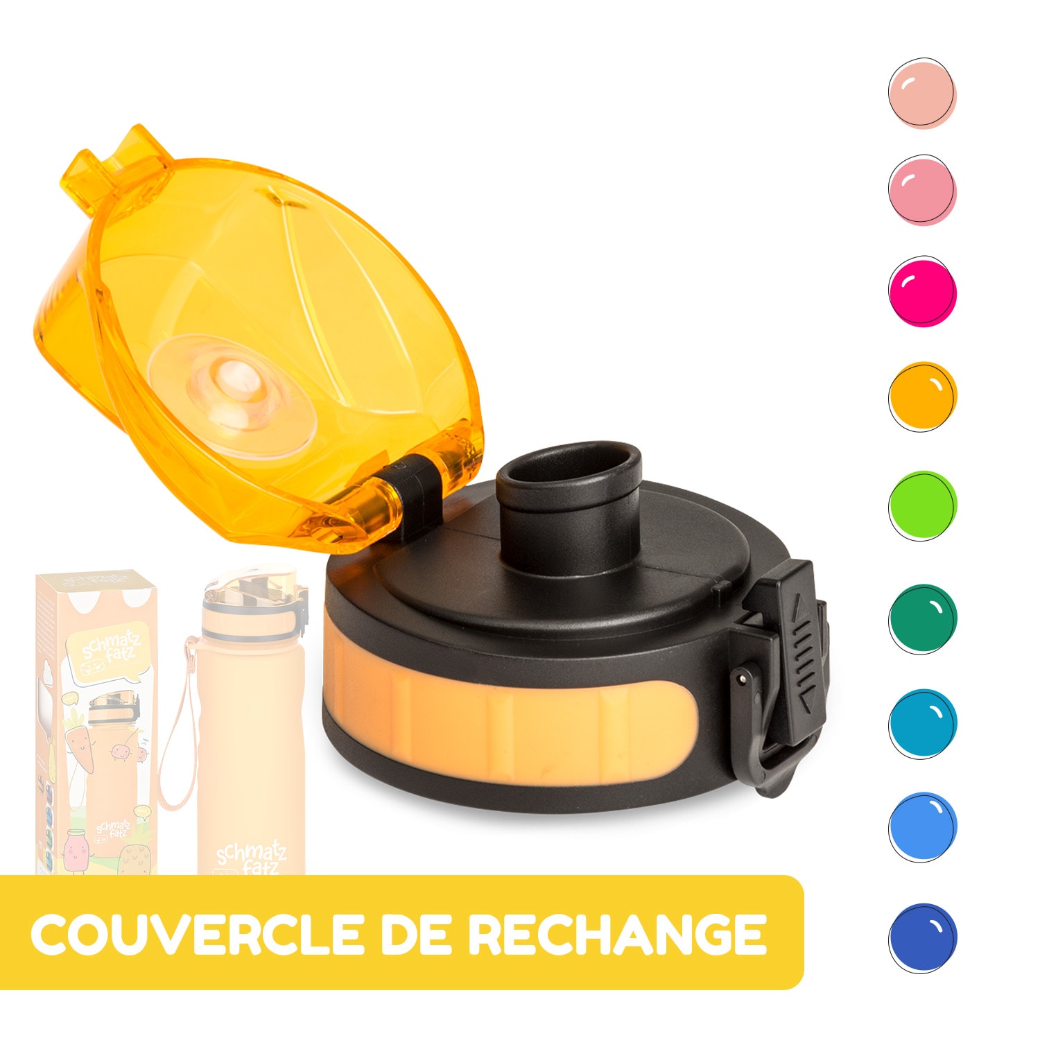 schmatzfatz couvercle de remplacement Hauteur : 4,5 cm Diamètre : 7 cm Sans BPA 