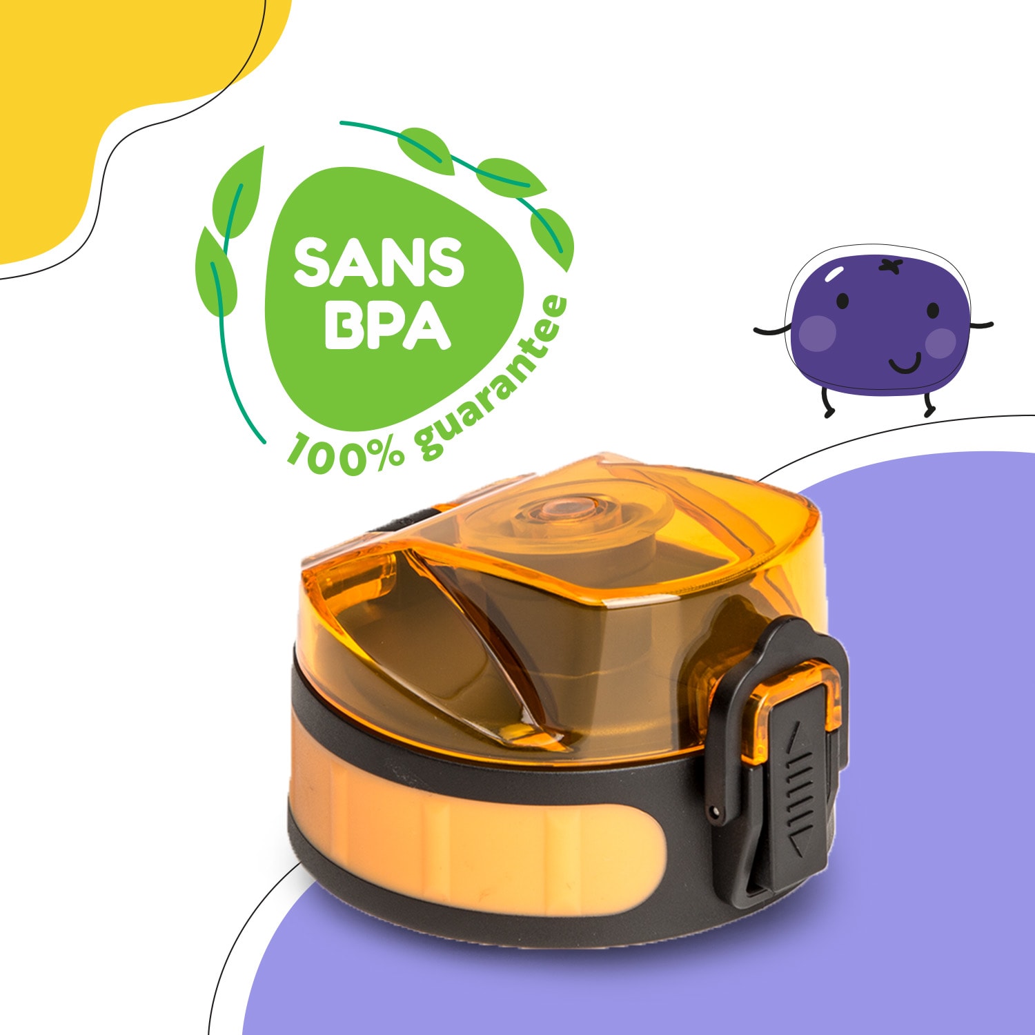 schmatzfatz couvercle de remplacement Hauteur : 4,5 cm Diamètre : 7 cm Sans BPA 