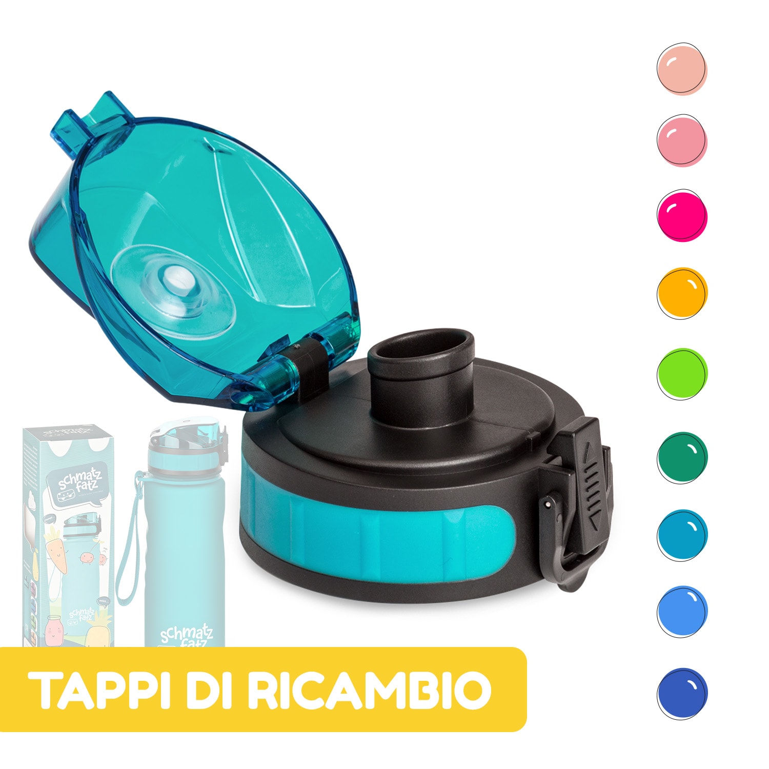 schmatzfatz, coperchio di ricambio, altezza: 4,5 cm, diametro: 7 cm, senza BPA 