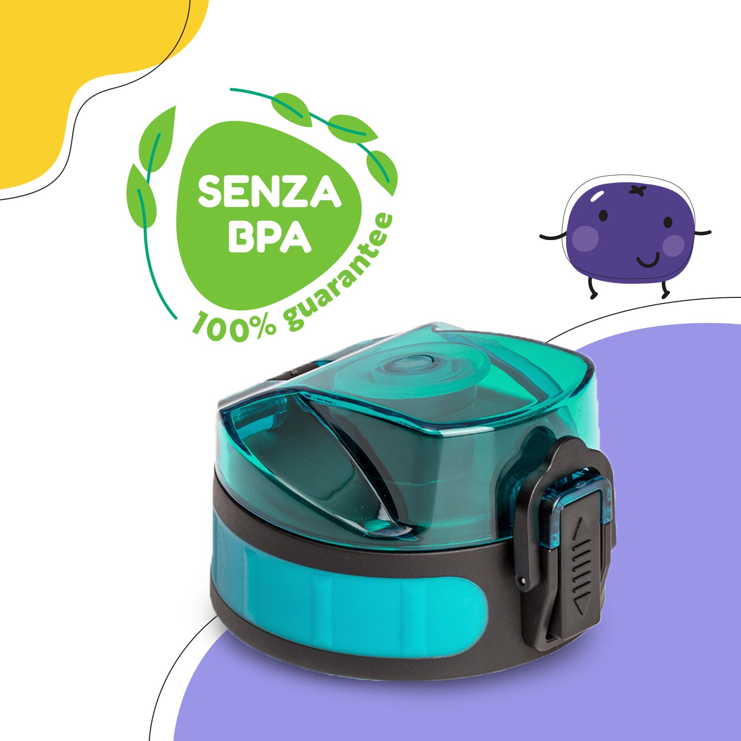 schmatzfatz, coperchio di ricambio, altezza: 4,5 cm, diametro: 7 cm, senza BPA 