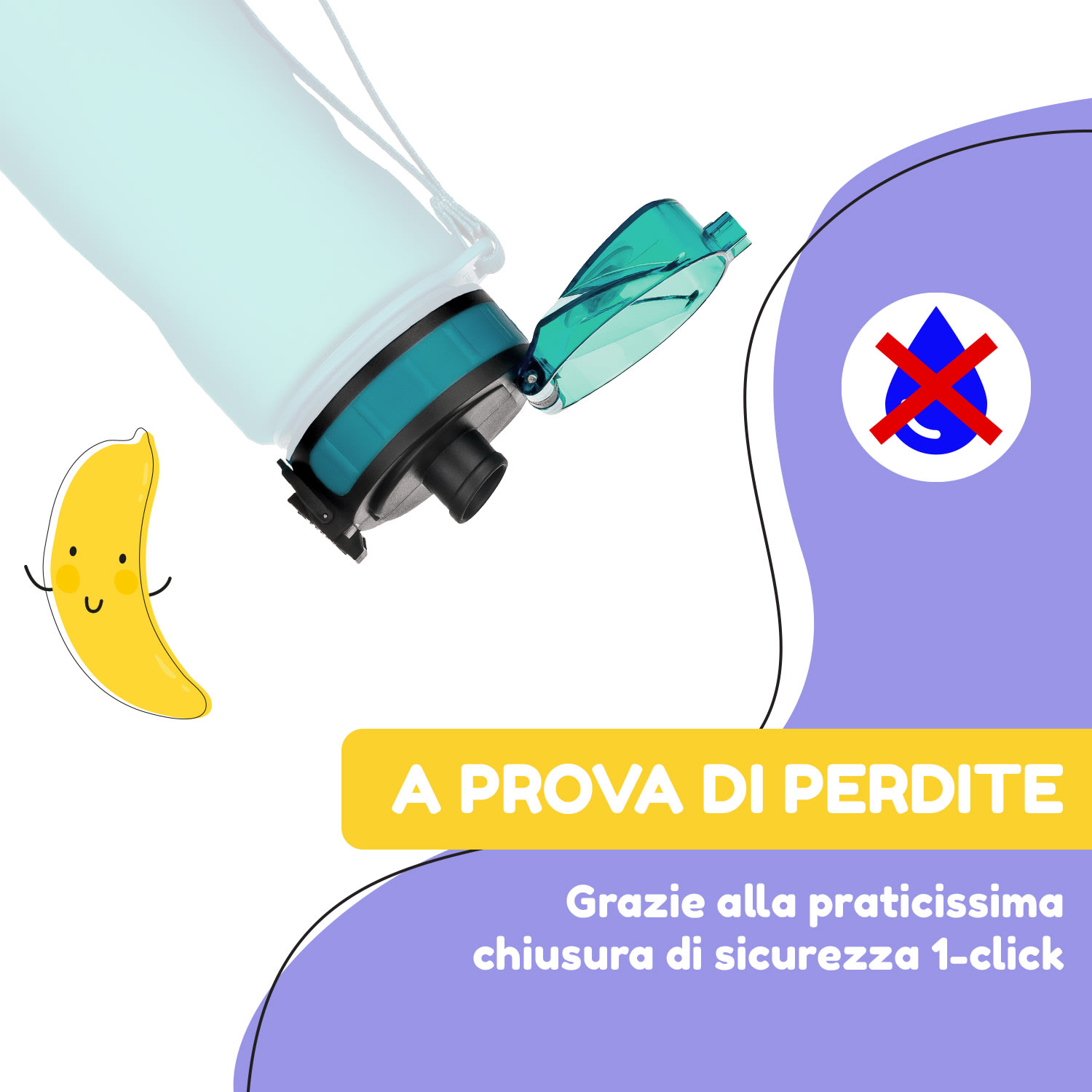 schmatzfatz, coperchio di ricambio, altezza: 4,5 cm, diametro: 7 cm, senza BPA 