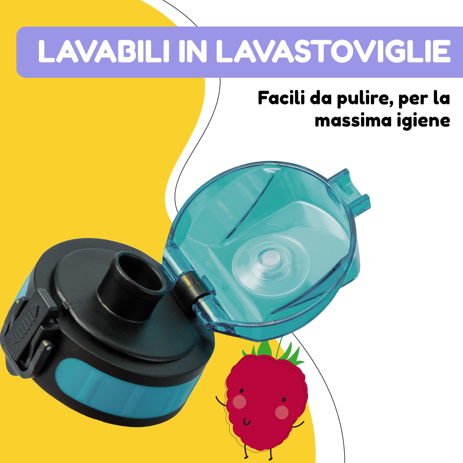 schmatzfatz, coperchio di ricambio, altezza: 4,5 cm, diametro: 7 cm, senza BPA 