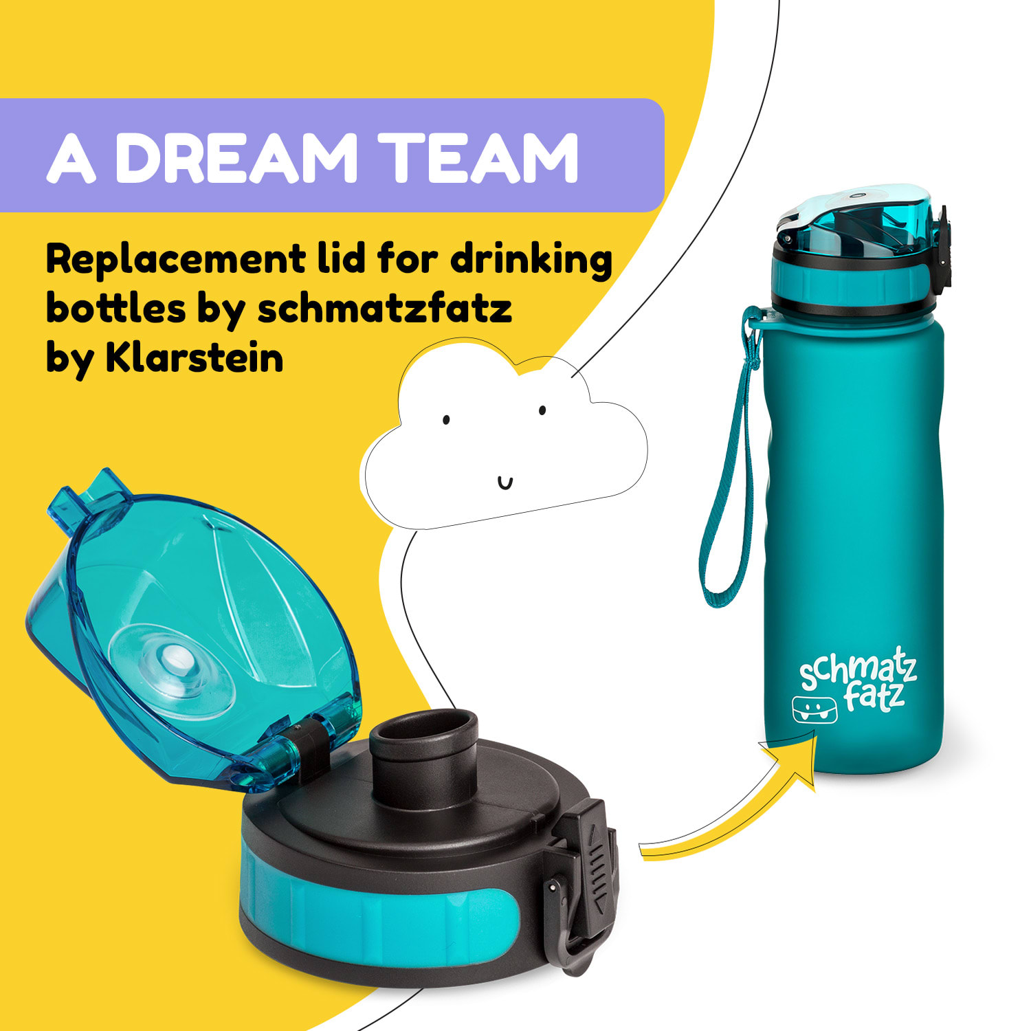 schmatzfatz, náhradní víčko, výška: 4,5 cm, průměr: 7 cm, bez BPA 