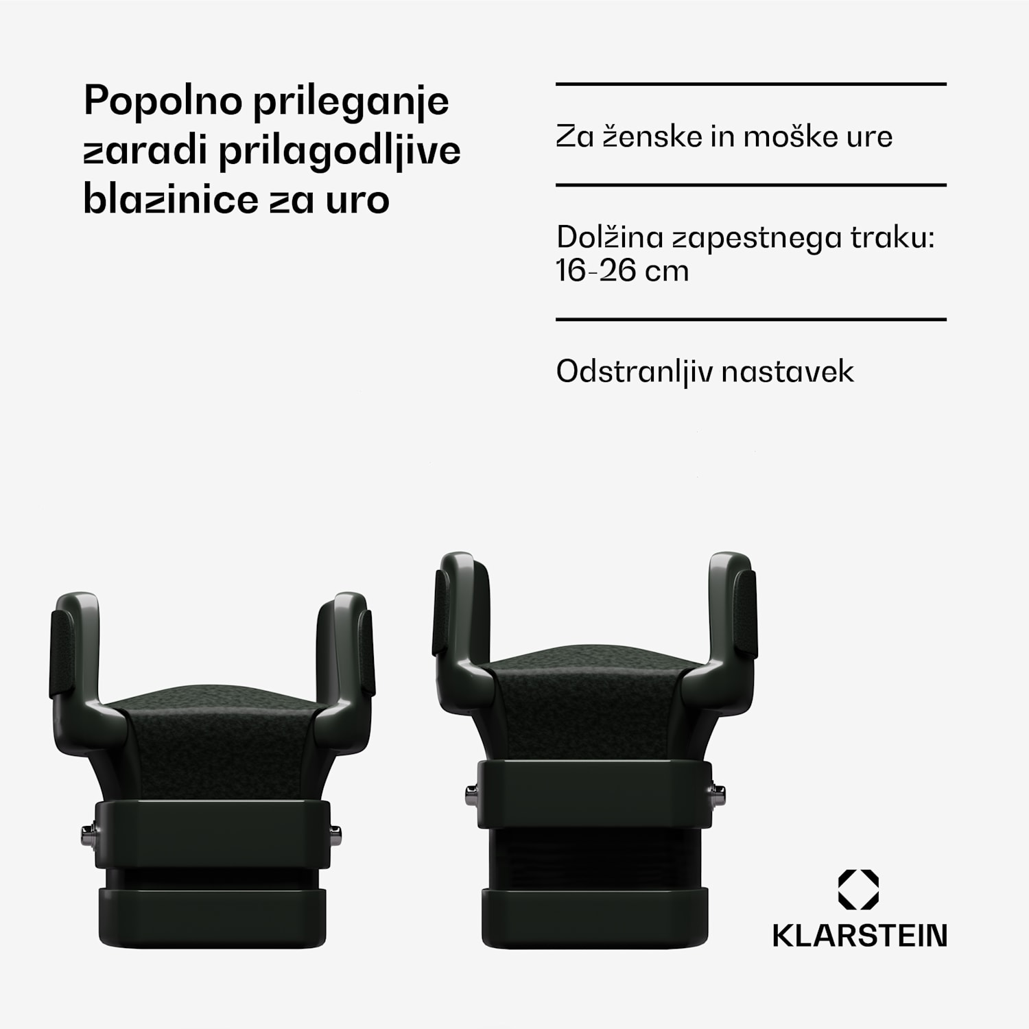Sarthe 6, navijalnik ur, za 6 ur, 5 načinov vrtenja, LED osvetlitev, upravljanje na dotik, daljinski upravljalnik 6 watches | Črna