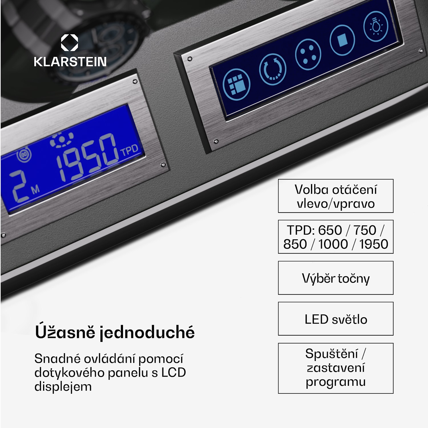 Verdon 4, natahovač hodinek, pro 4 hodinky, 3 režimy, 5 rychlostí, LED, dálkové ovládání 4 hodinky