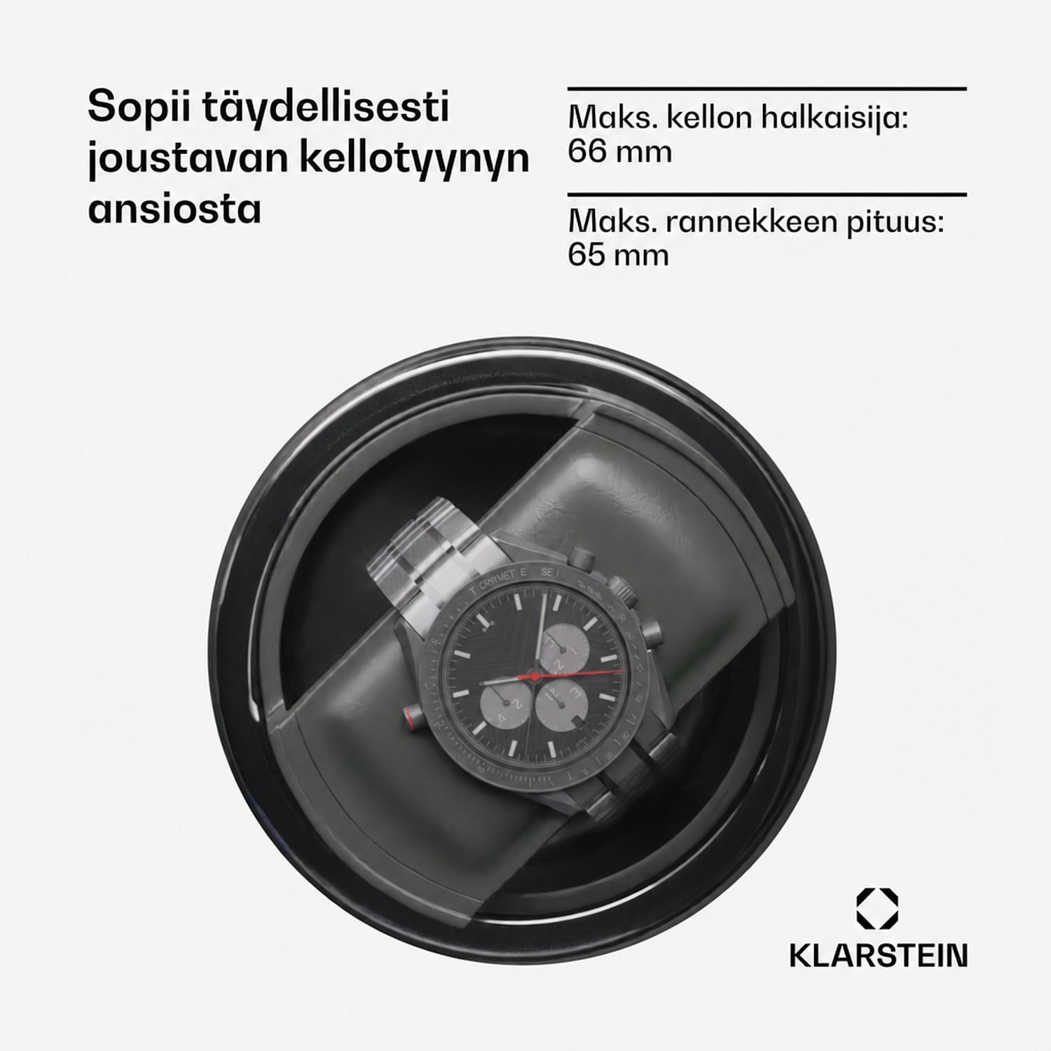 Verdon 4 kellonliikuttaja 4 kellolle 3 tilaa 5 nopeutta LED kaukosäädin 4 kelloa