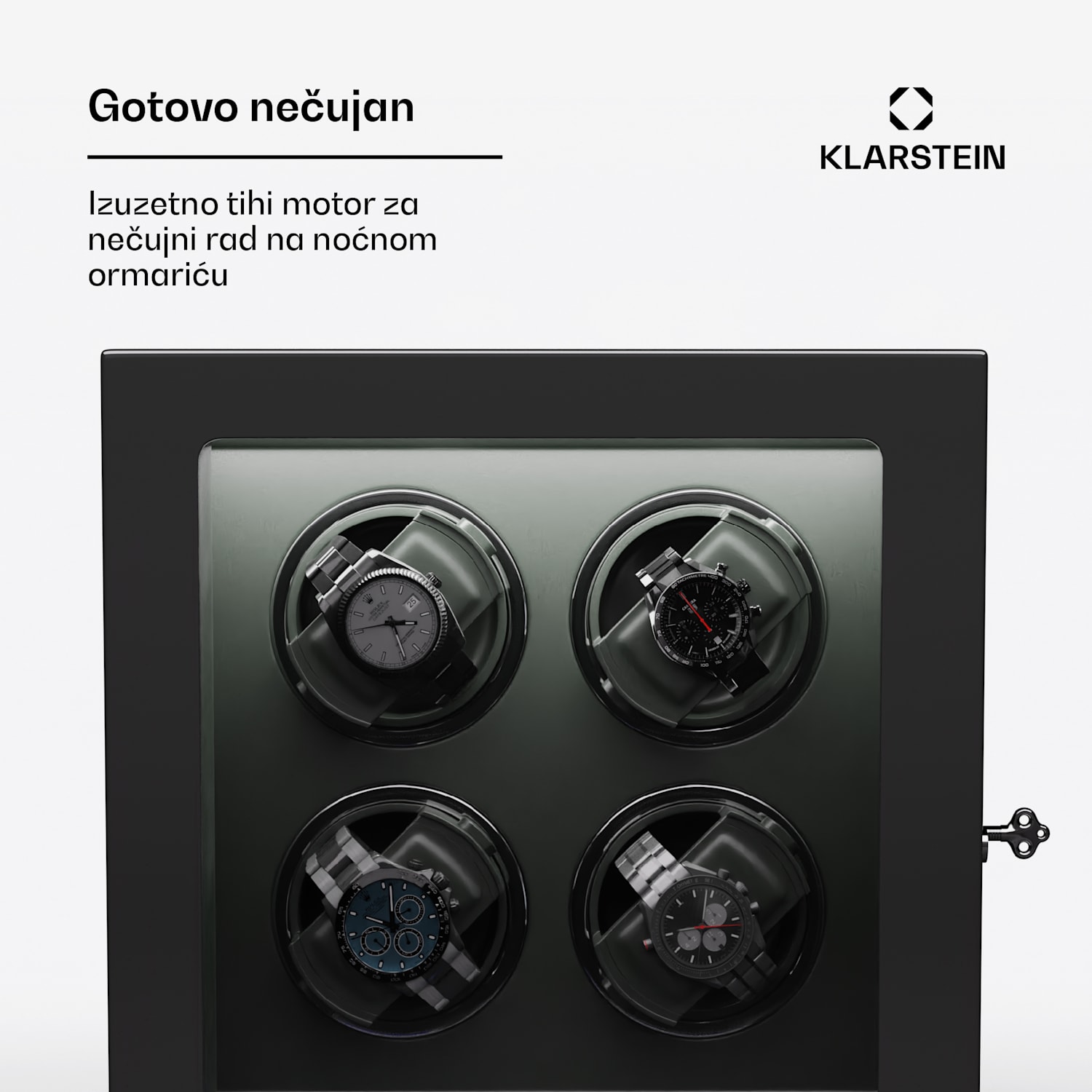 Verdon 4, navijač za sat, za 4 sata, 3 moda, 5 brzina, LED, daljinski upravljač 