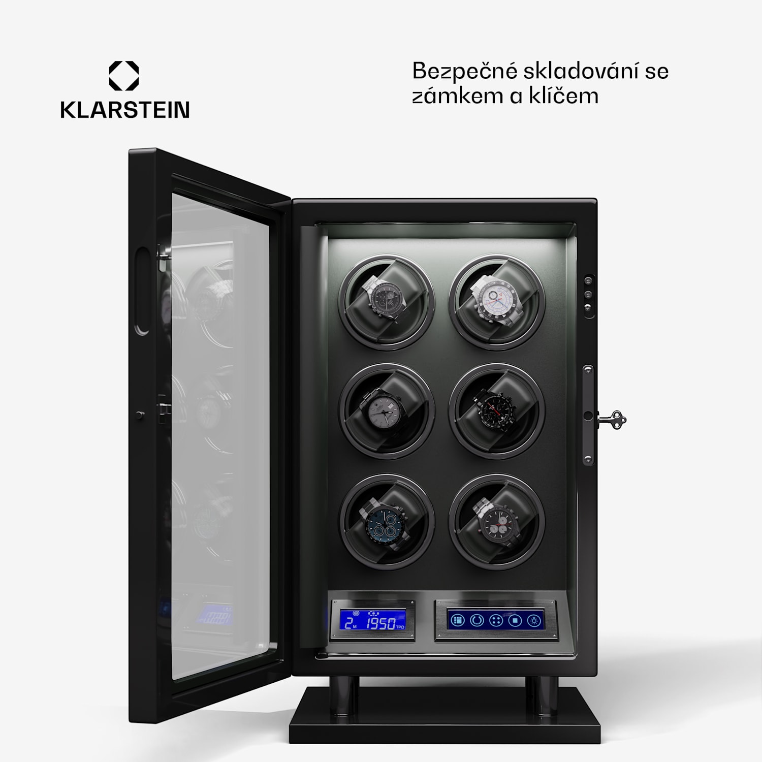 Verdon 6, natahovač hodinek, pro 6 hodinek, 3 režimy, 5 rychlostí, LED, dálkové ovládání 