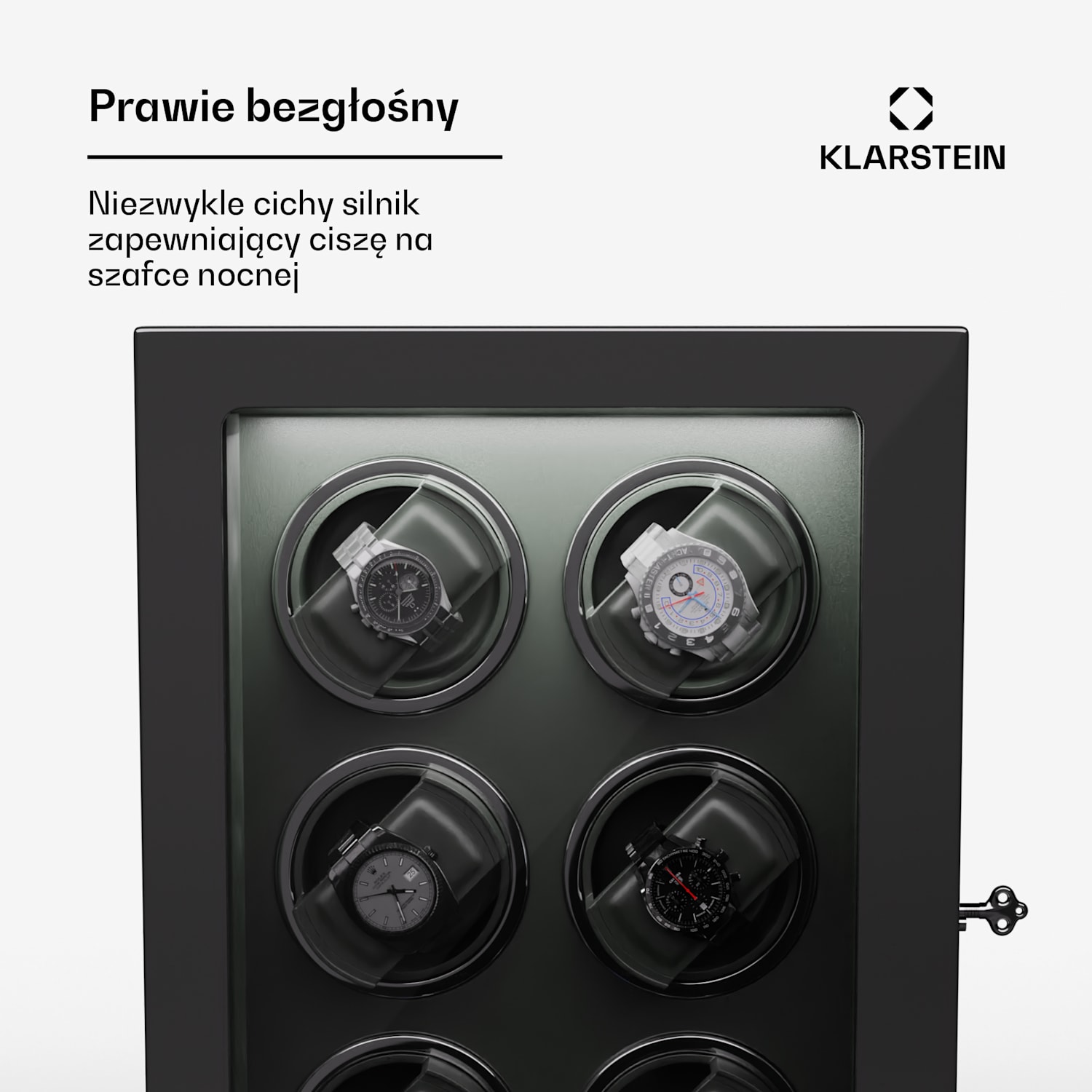 Verdon 6, rotomat do zegarków, 6 zegarków, 3 tryby, 5 prędkości, LED, pilot 