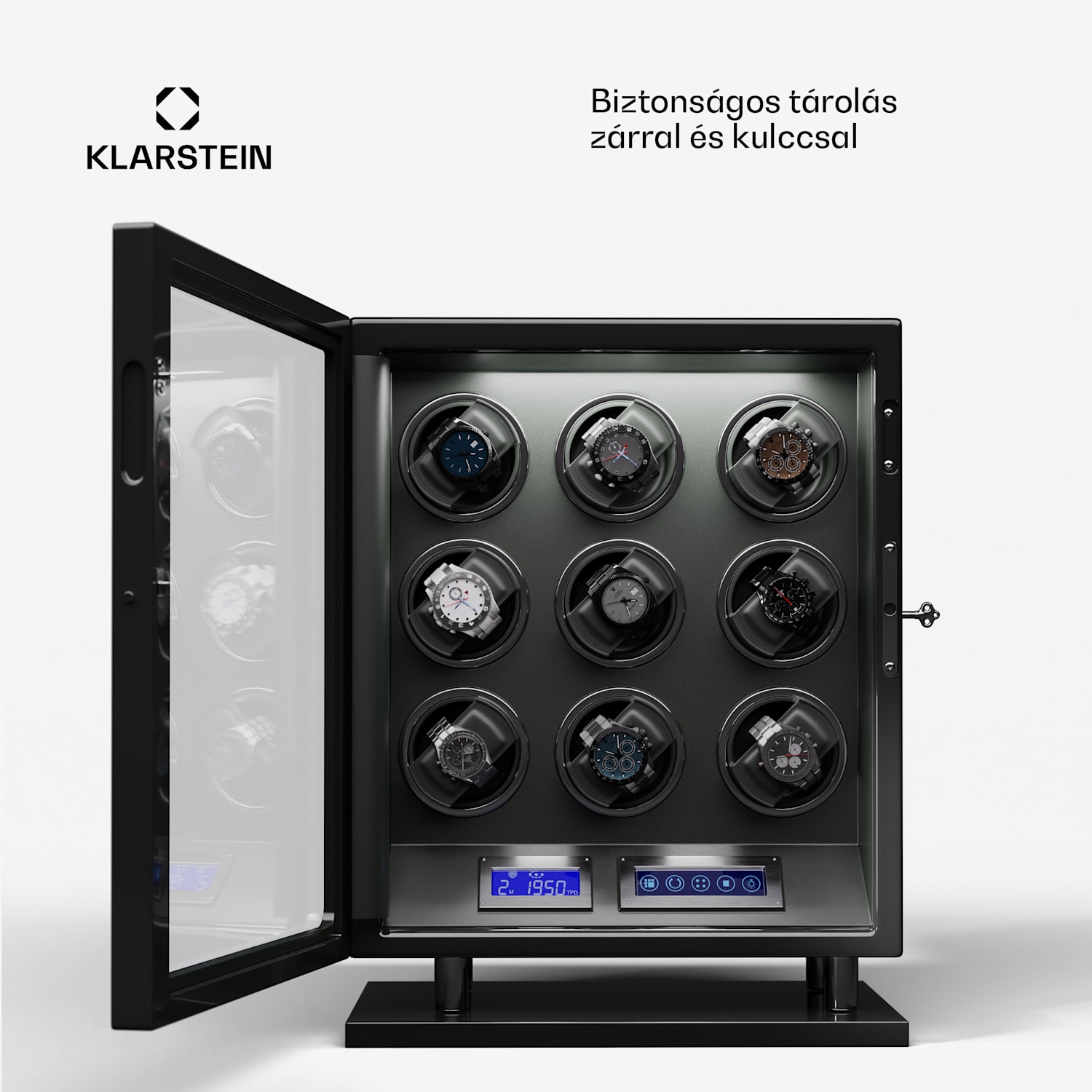 Verdon 9, óratekercselő, 9 órához, 3 üzemmód, 5 sebesség, LED, távirányító 9 óra