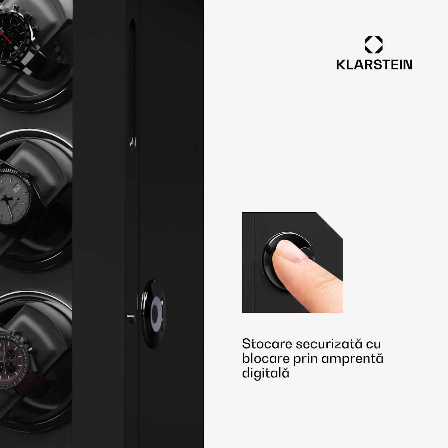 Verdon 12, dispozitiv de întors ceasuri, pentru 12 ceasuri, 3 moduri, 5 viteze, LED, telecomandă 12 Ceasuri