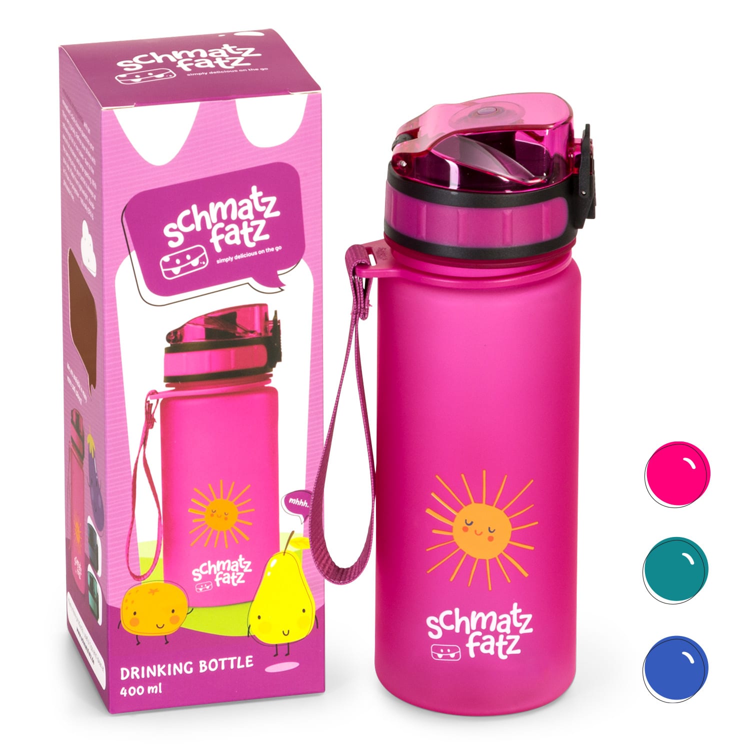 Wakaba, láhev na pití, 400 ml, Tritan, bez BPA 400 ml | Purple Sun