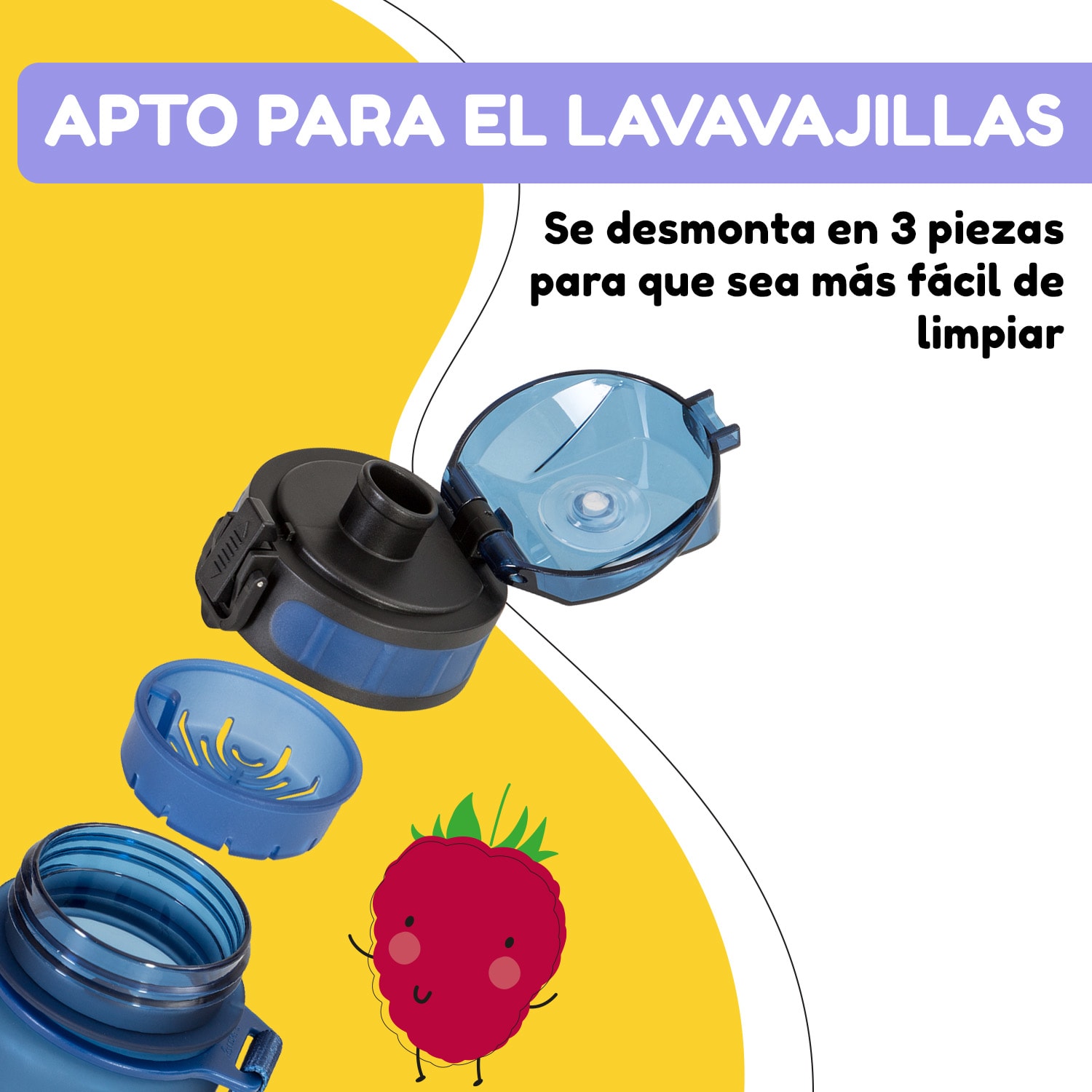 Botella Wakaba 400 ml Tritan sin BPA