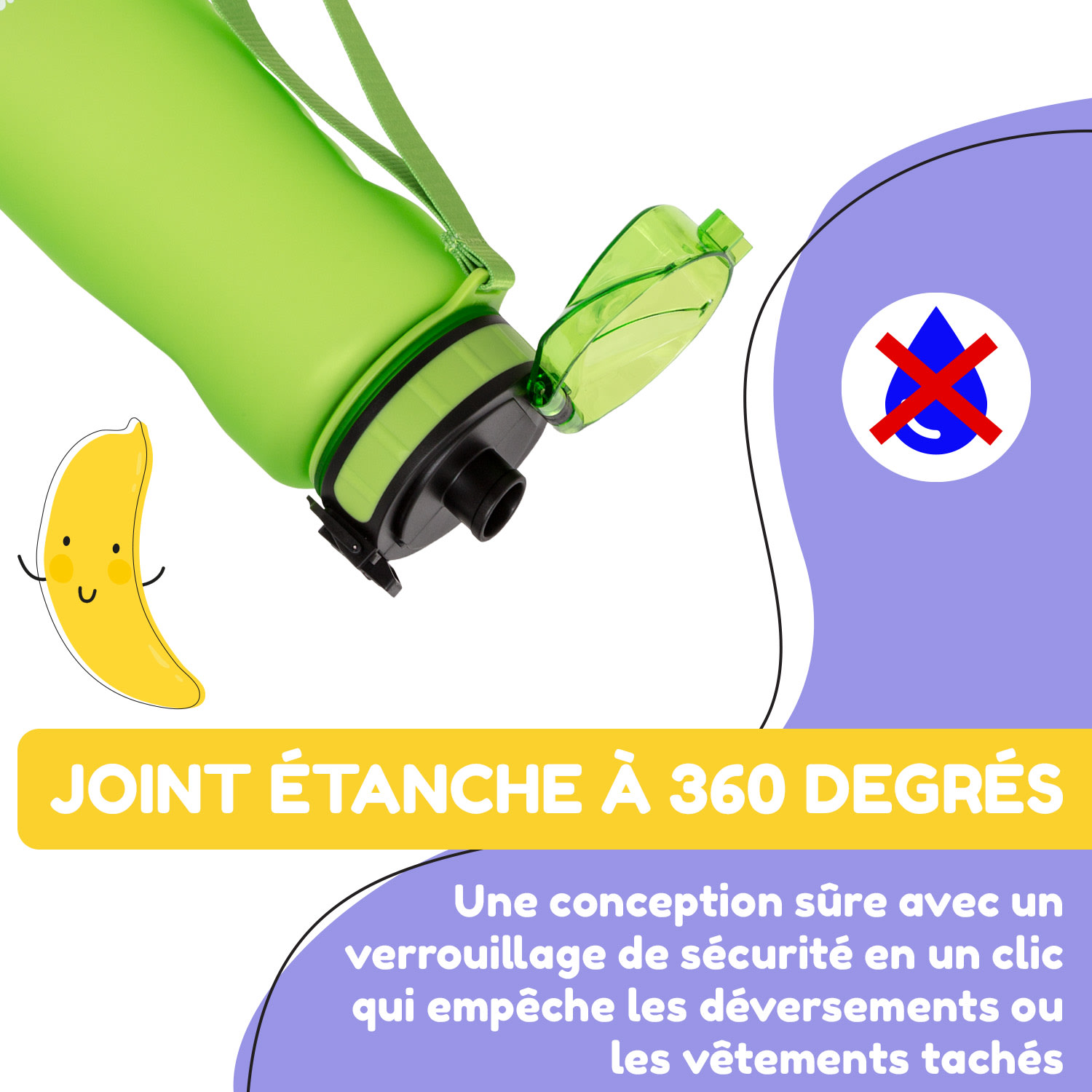 Gourde Wakaba 800 ml Tritan sans BPA