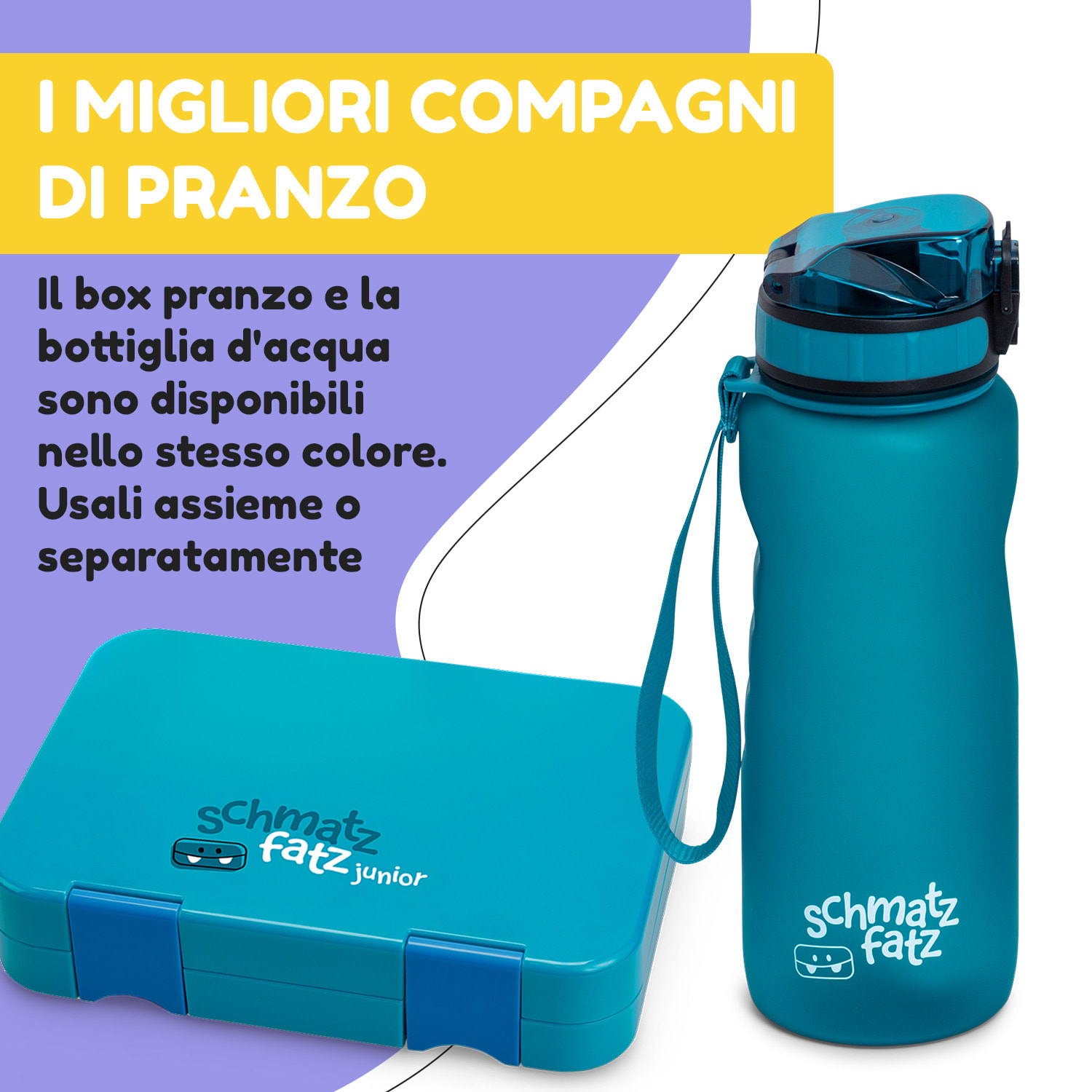 Wakaba - Borraccia da 800 ml, Tritan senza BPA 800 ml | Verde acqua intenso