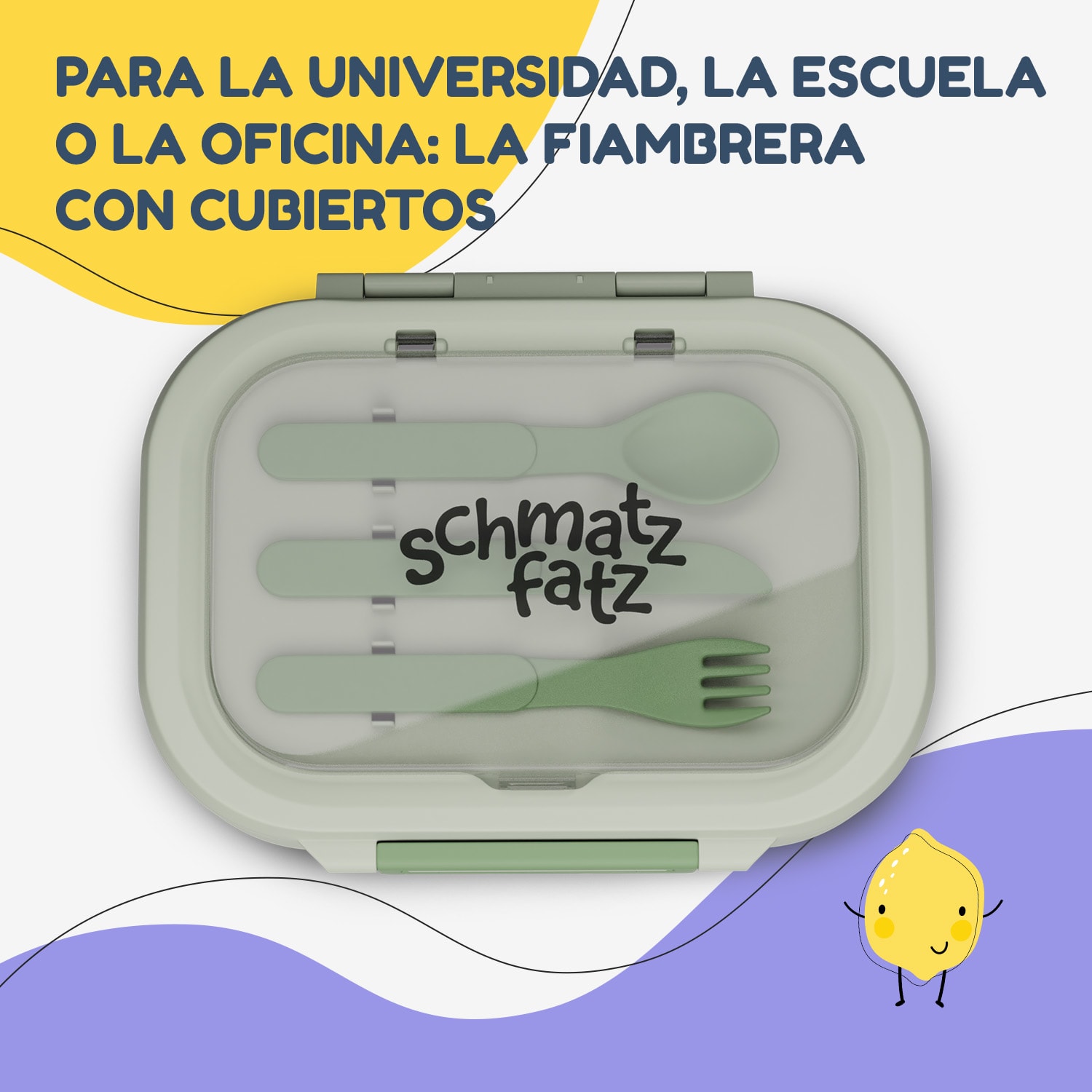 Bunko fiambrera 3 compartimentos 3 piezas Medidas: aprox. 21 x 14,5 x 5,5 cm 