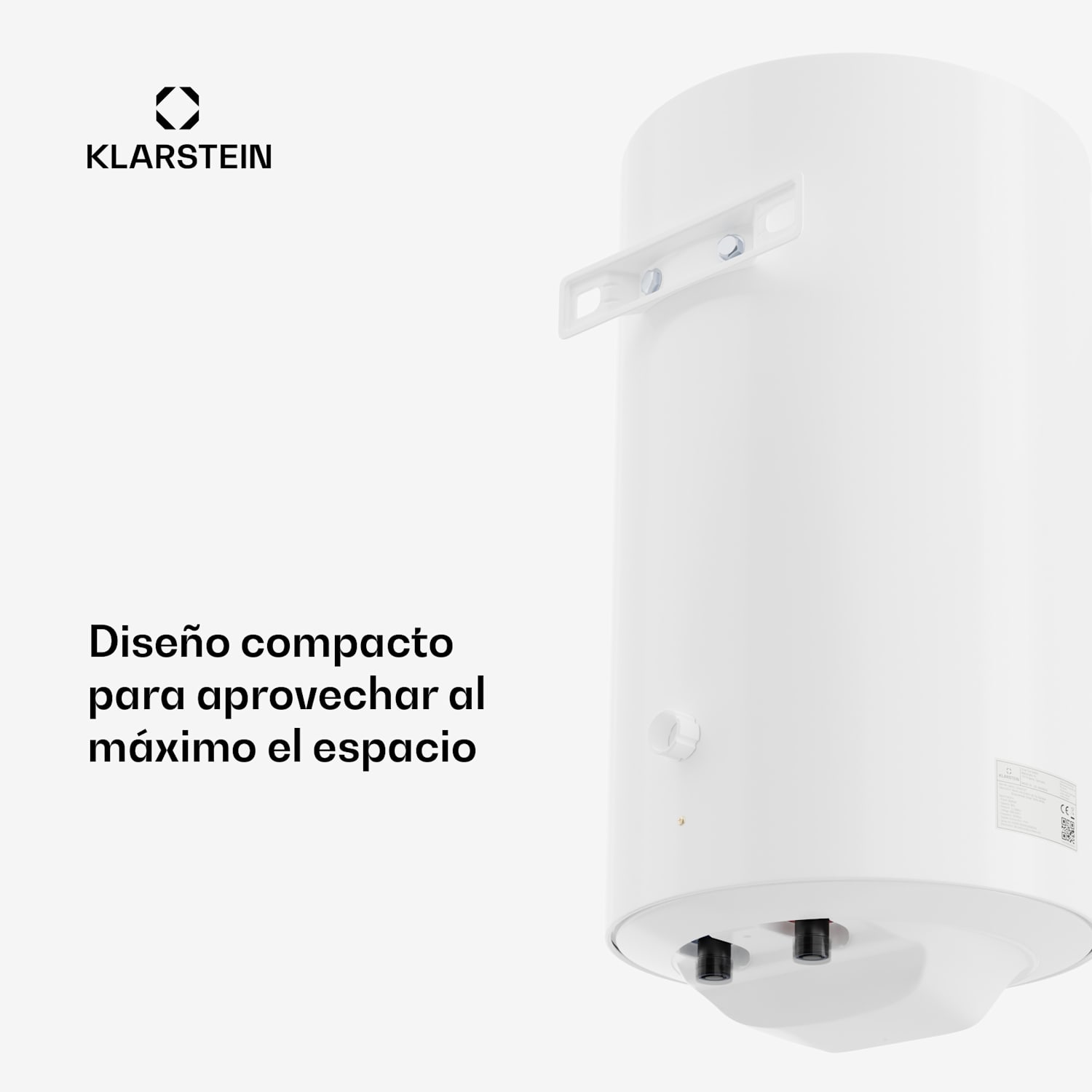 Acumulador de agua caliente ENDURAHEAT SMART 80 Termo 80 litros máx. 75°C 1500 vatios 3 tamaños blanco 80 litros