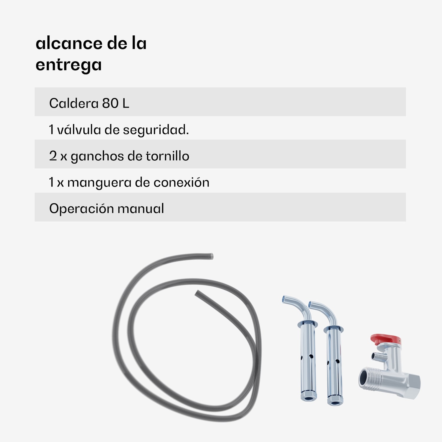 Acumulador de agua caliente ENDURAHEAT SMART 80 Termo 80 litros máx. 75°C 1500 vatios 3 tamaños blanco 80 litros