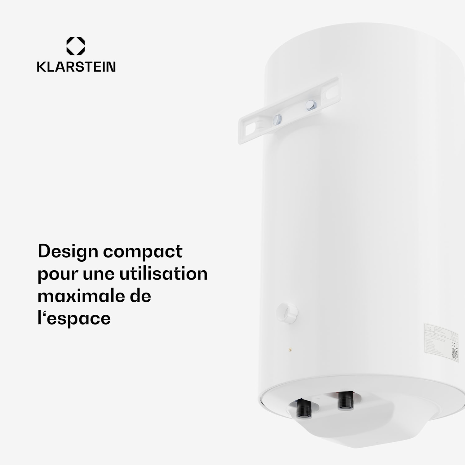 ENDURAHEAT SMART 80 Ballon d'eau chaude 80 litres max 75°C 1500 watts 3 tailles blanc 80 L