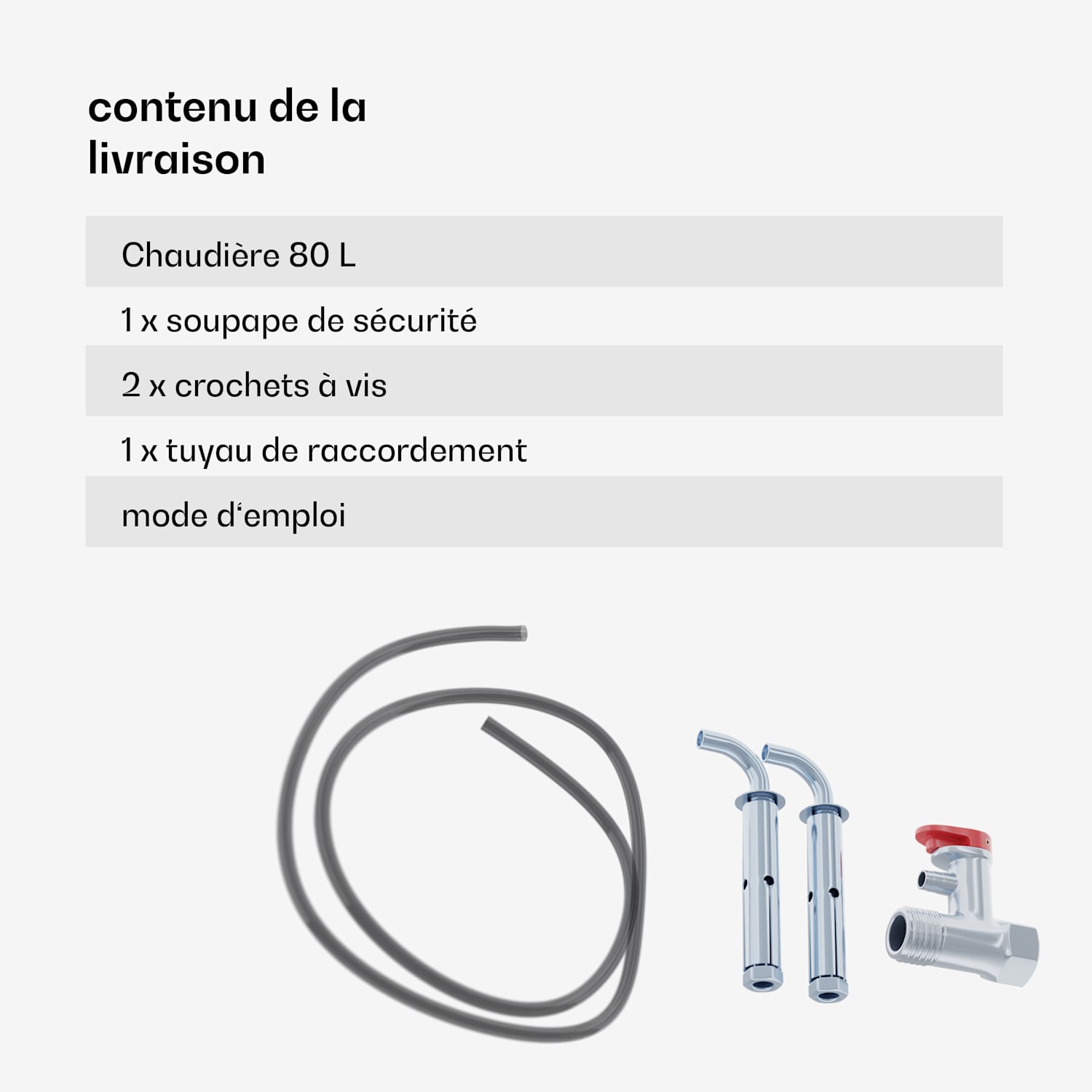 ENDURAHEAT SMART 80 Ballon d'eau chaude 80 litres max 75°C 1500 watts 3 tailles blanc 80 L