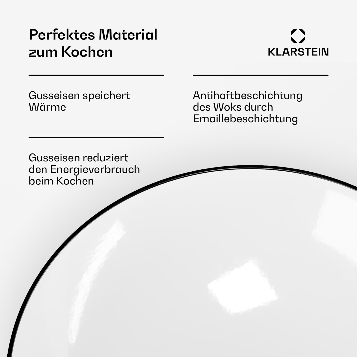 Klarstein Jersey Wok - Black Schwarz