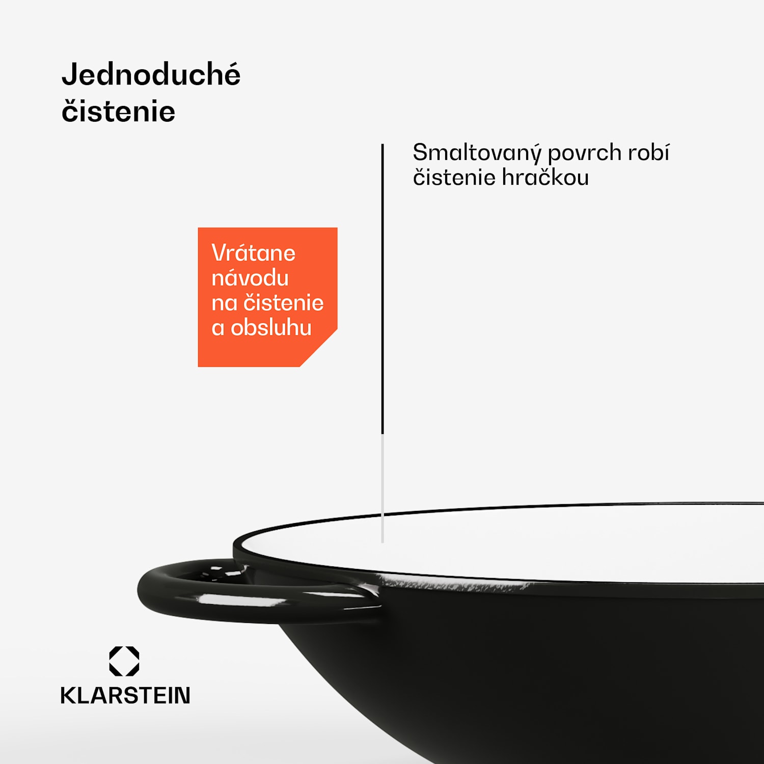 Klarstein Jersey Wok - čierny Čierna