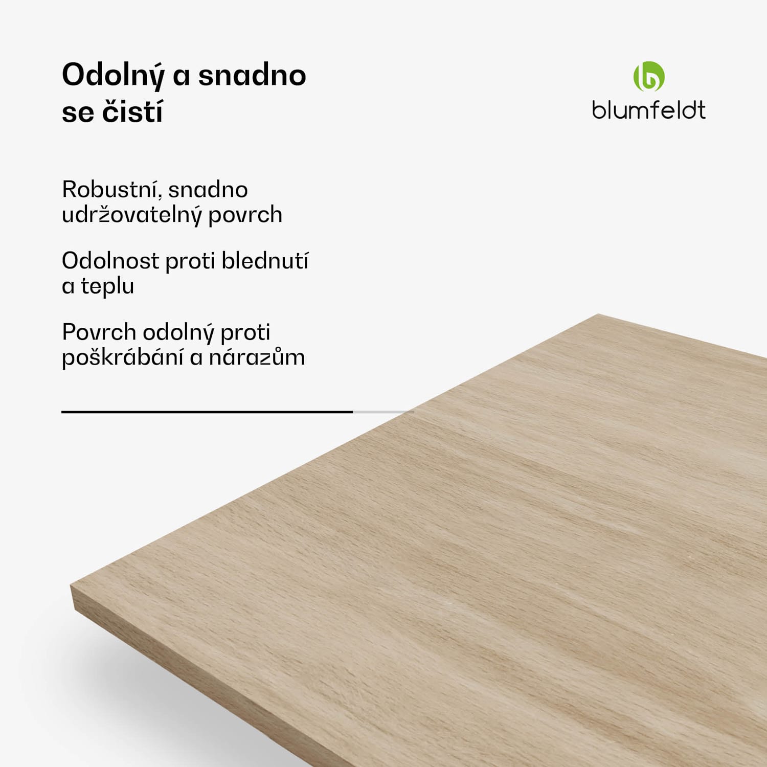 Bearsdon deska stolu 120 x 80 cm pro kuchyň a jídelnu, Robustní laminátové dřevo 120 x 80 | Borovice