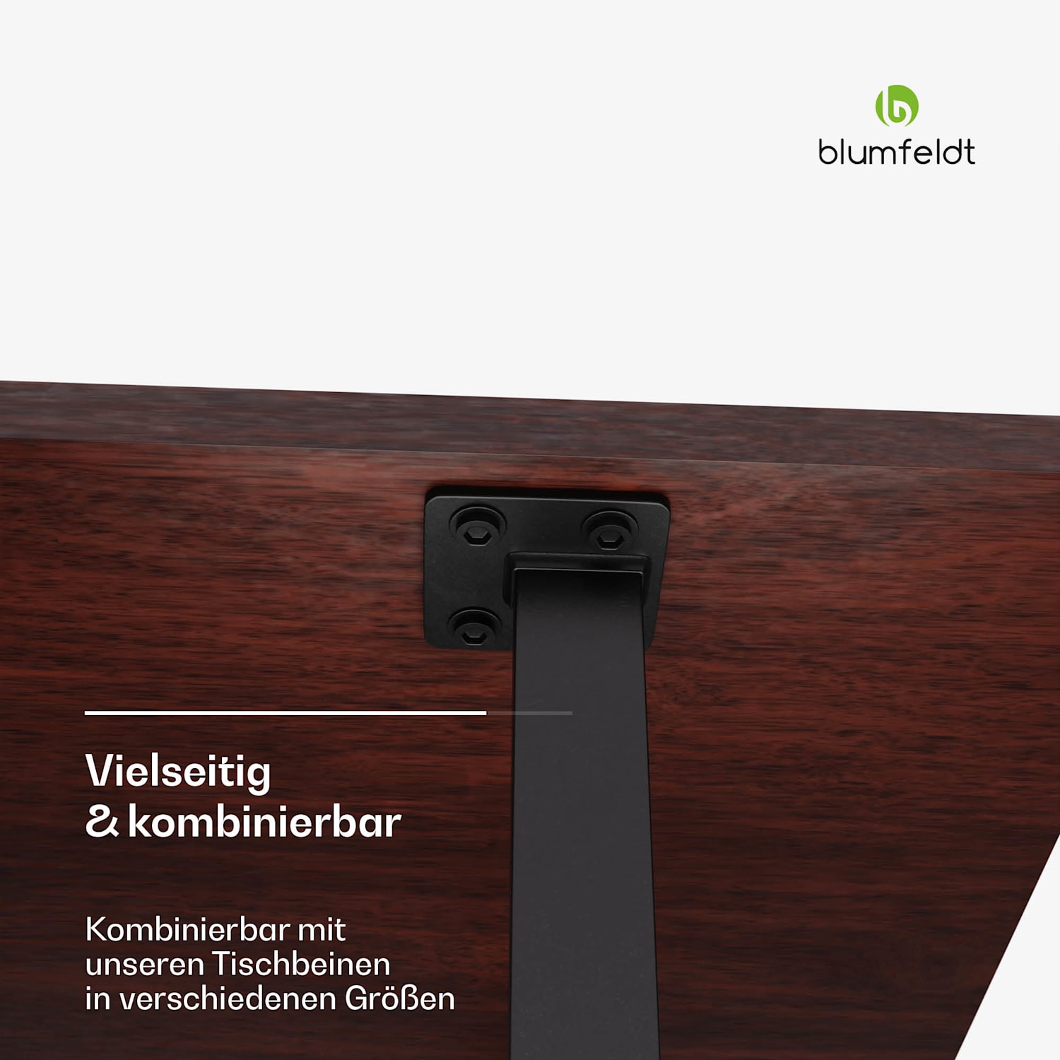 Bearsdon Tischplatte 120 x 80 cm für Küche u. Esszimmer | Robustes Schichtholz 120 x 80 | Teakholz