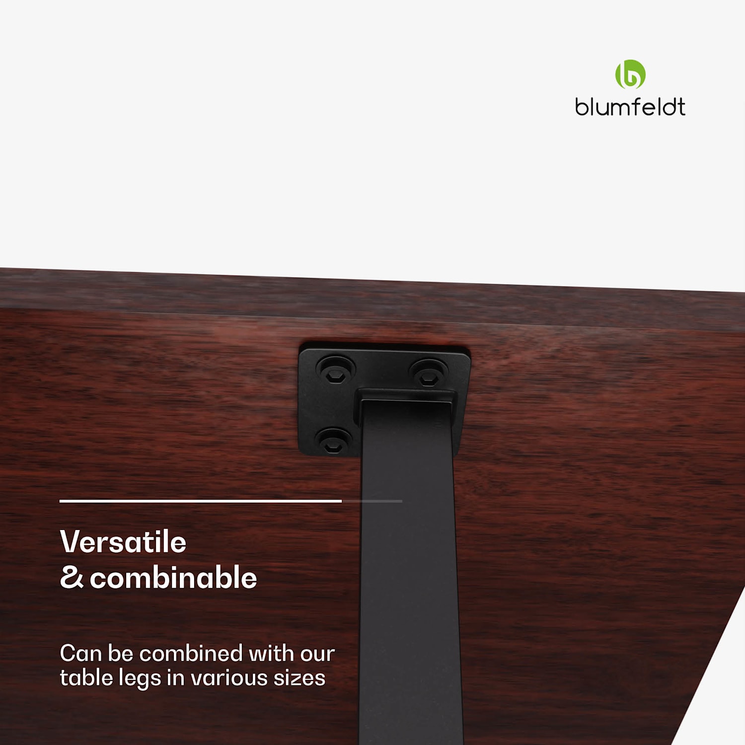 Bearsdon table top 120 x 80 cm for kitchen and dining room | Robust laminate wood 120 x 80 | Teak