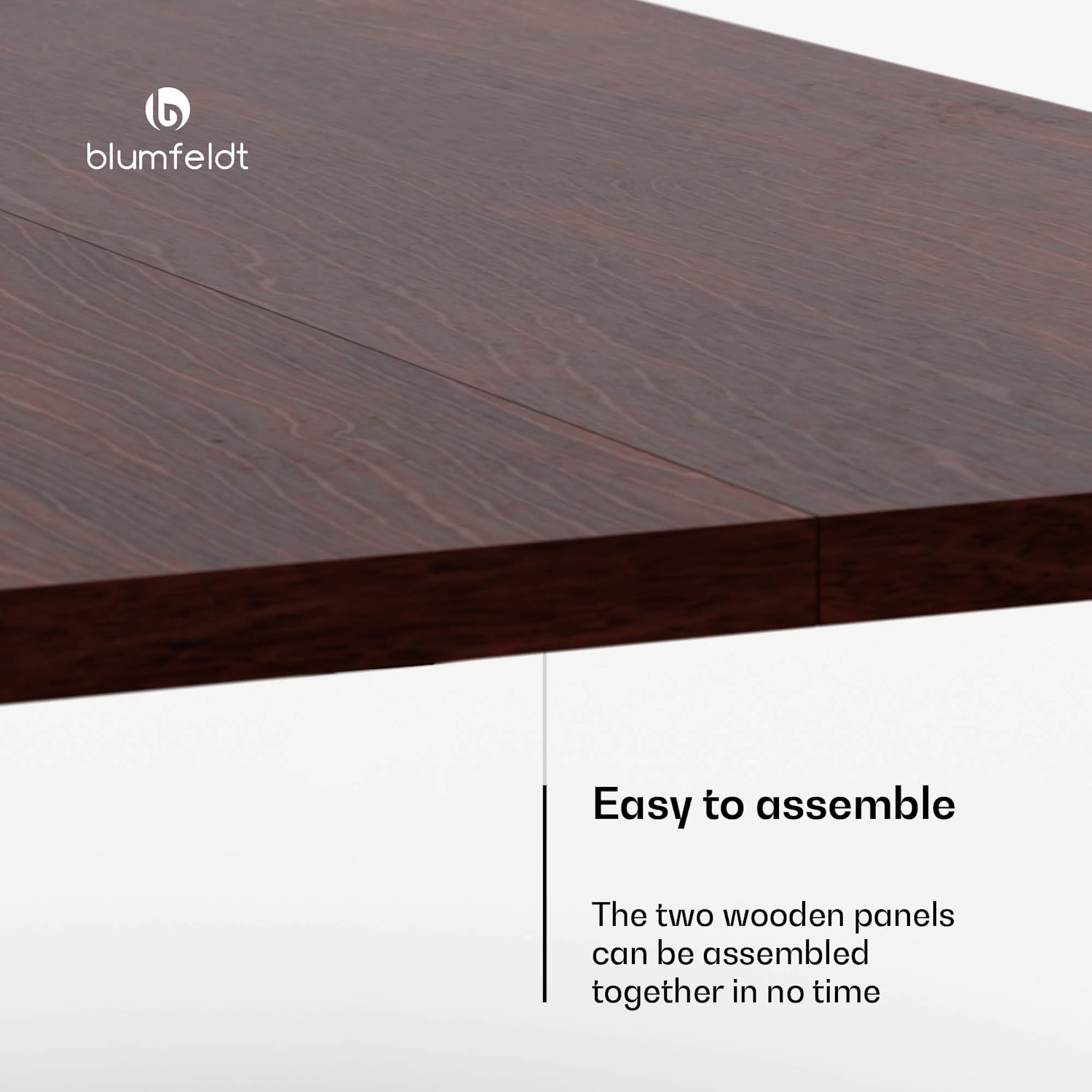 Bearsdon table top 120 x 80 cm for kitchen and dining room | Robust laminate wood 120 x 80 | Teak